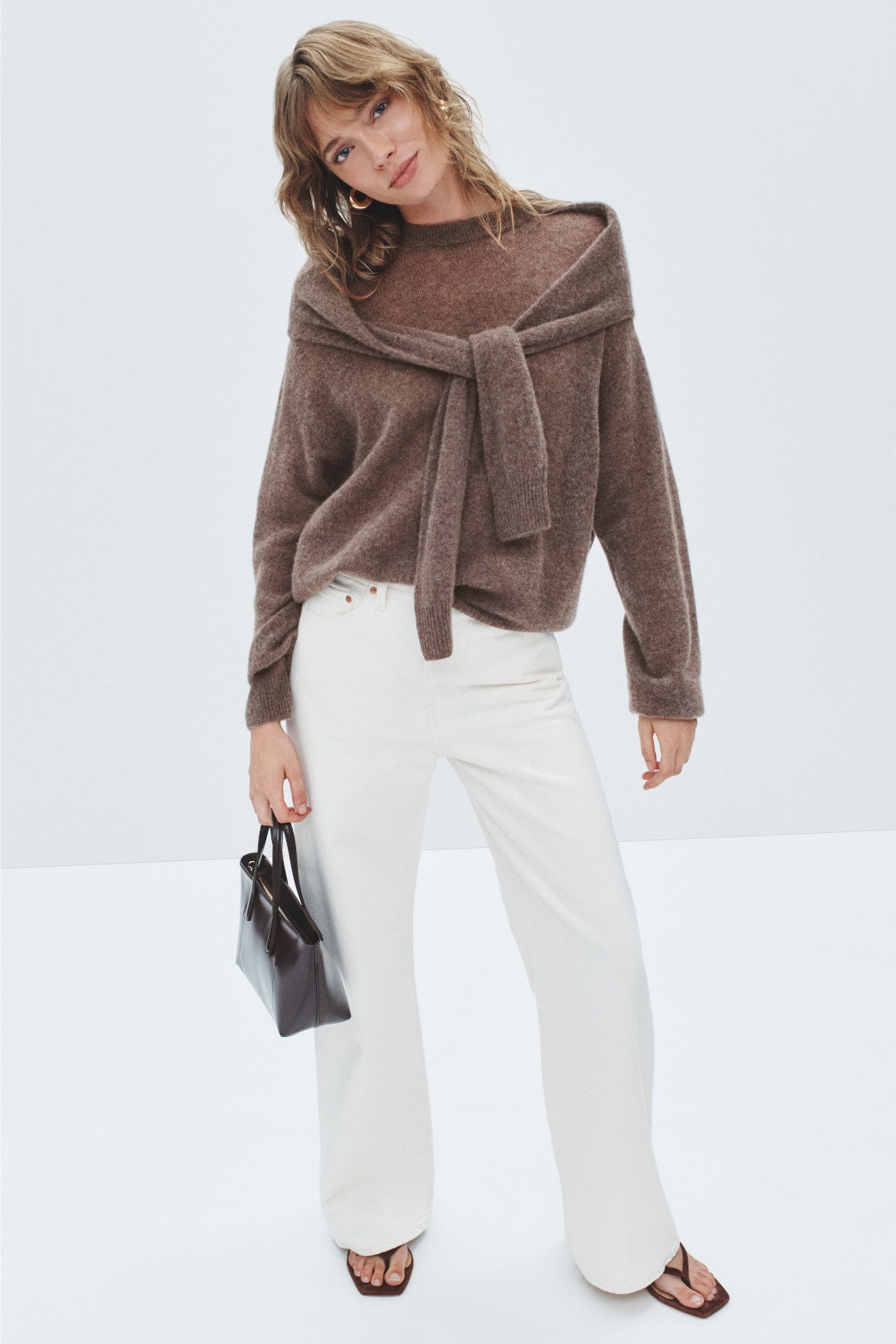 Cloud Cashmere Layered Crewneck Sweater