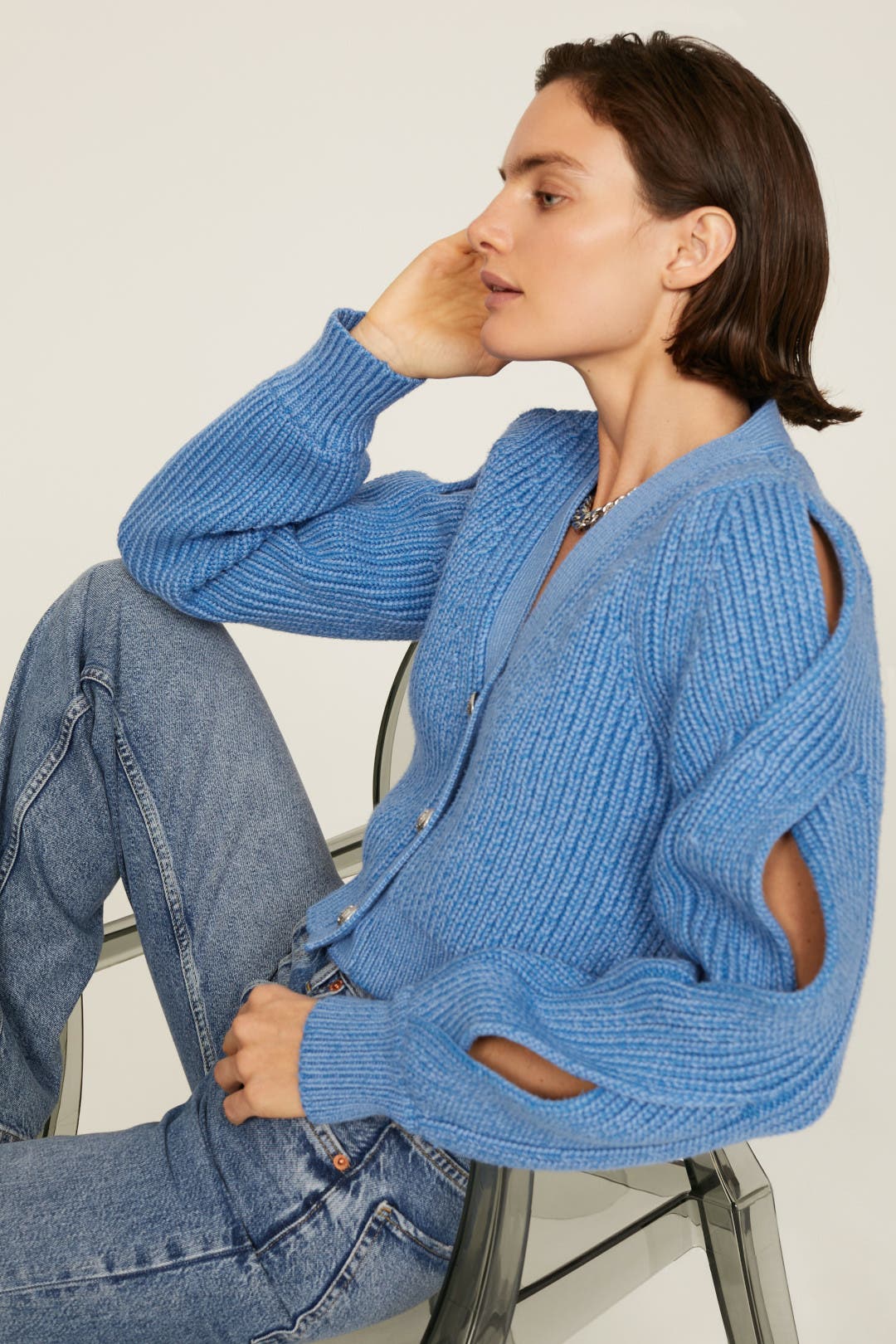 Marcelyn Twisted Cardigan by Derek Lam 10 Crosby | Rent the Runway