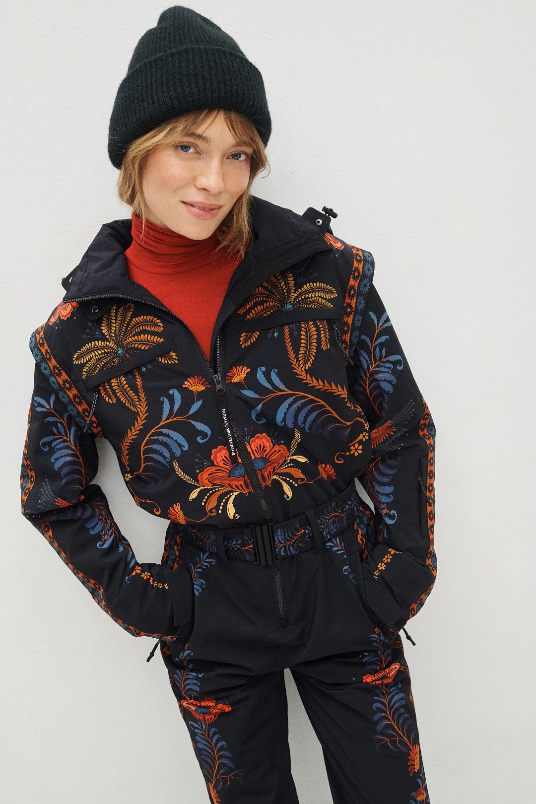 Black Macaw Ski Jumpsuit by FARM Rio 3