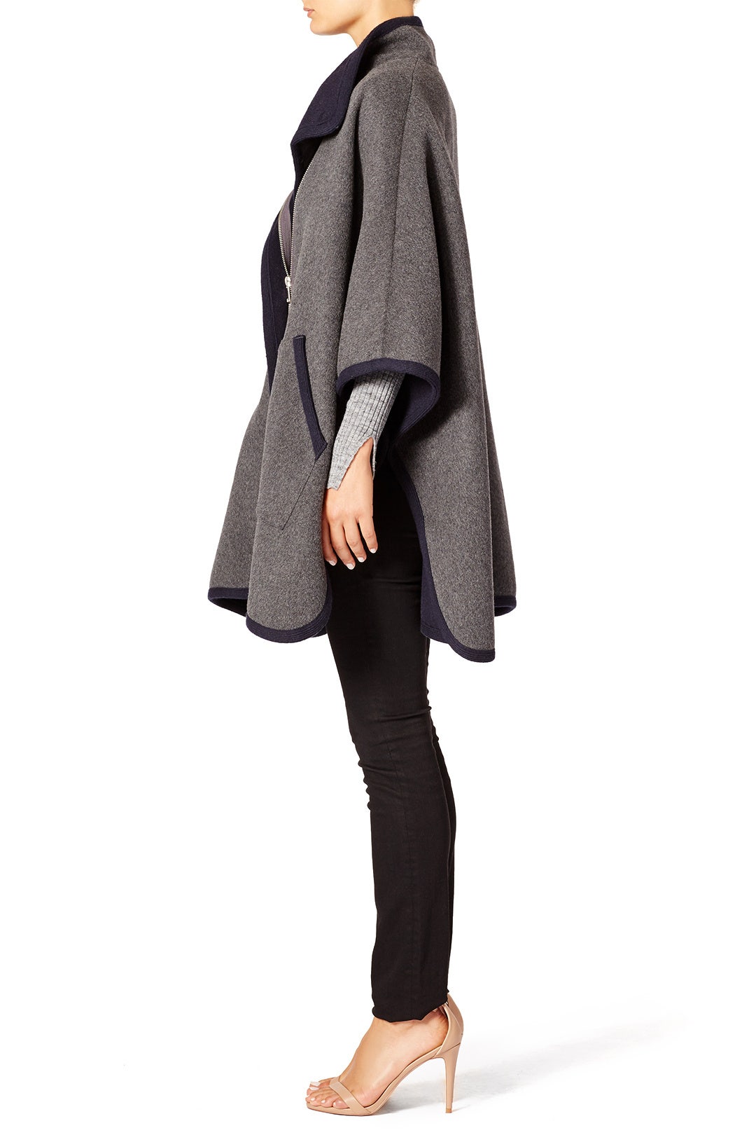 Piped Cape Jacket by Joie 3