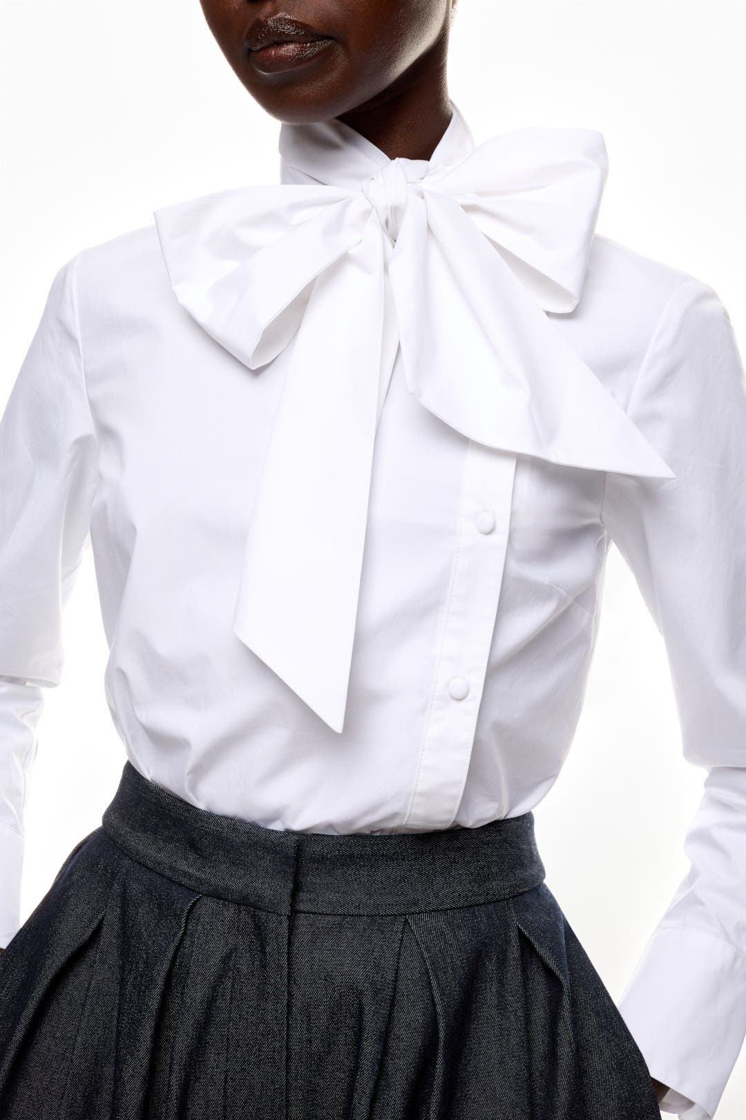Long Sleeve Bow Blouse by Adam Lippes x RTR | Rent the Runway