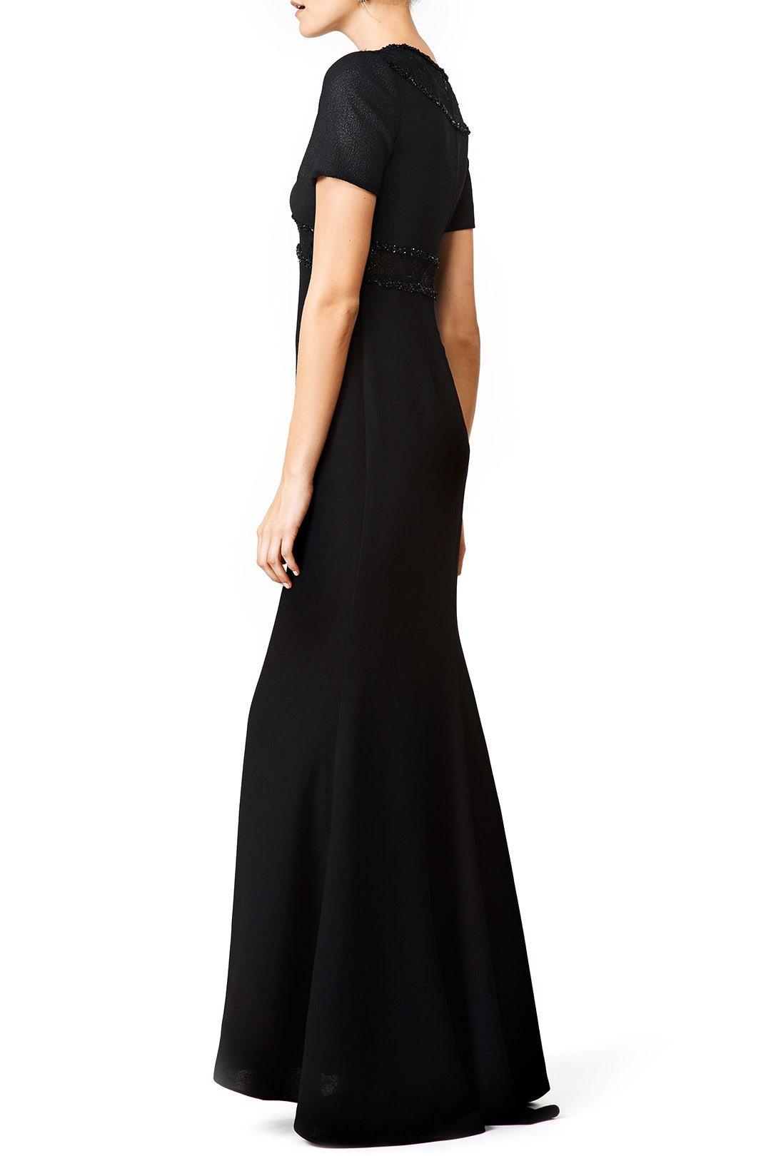 Cut to Black Gown by Badgley Mischka 1