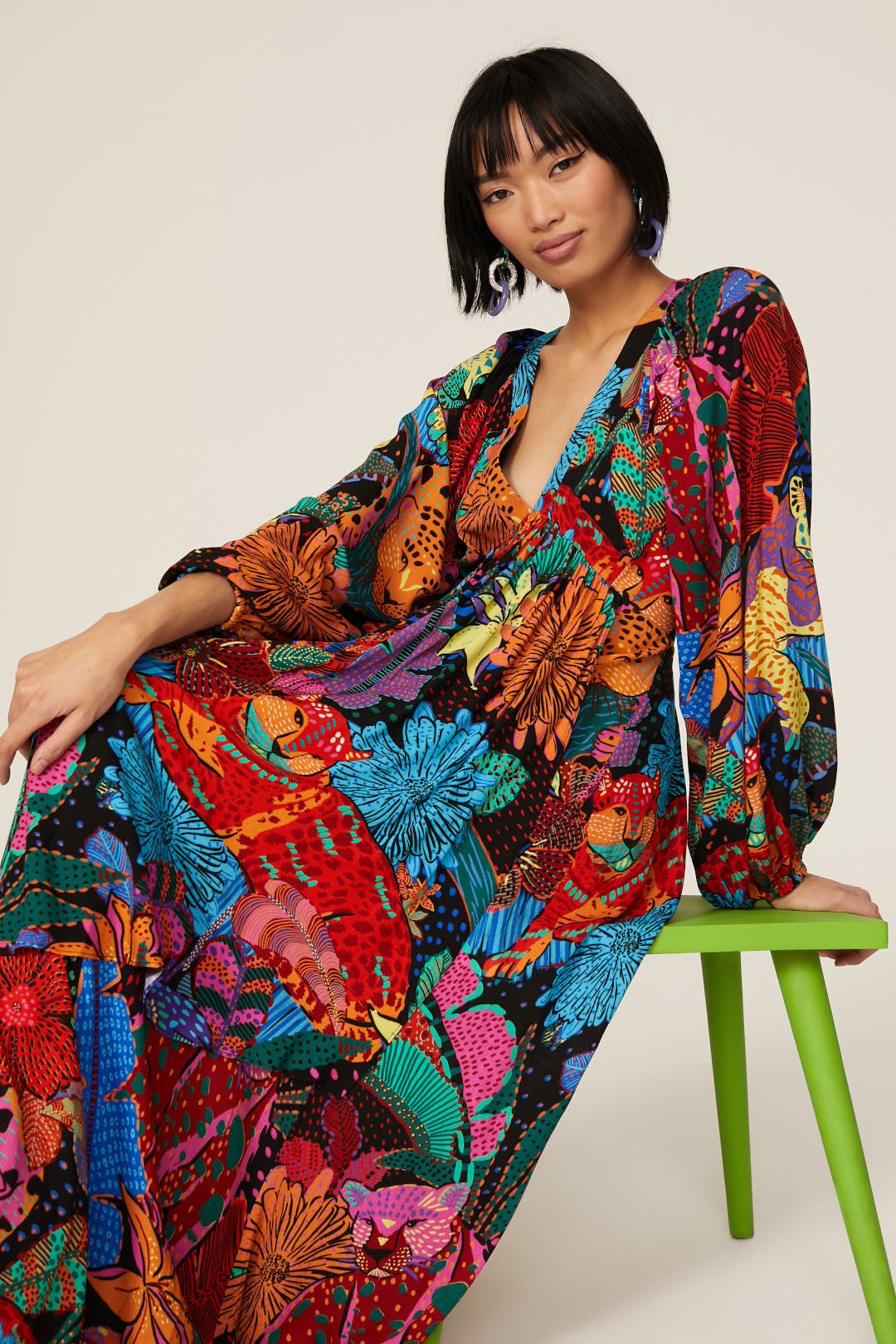 Cool Leopards Maxi by FARM Rio | Rent the Runway