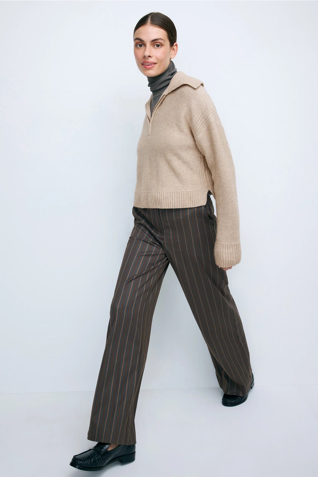 Premium Cashmino Quarter Zip Sweater by NAADAM | Rent the Runway