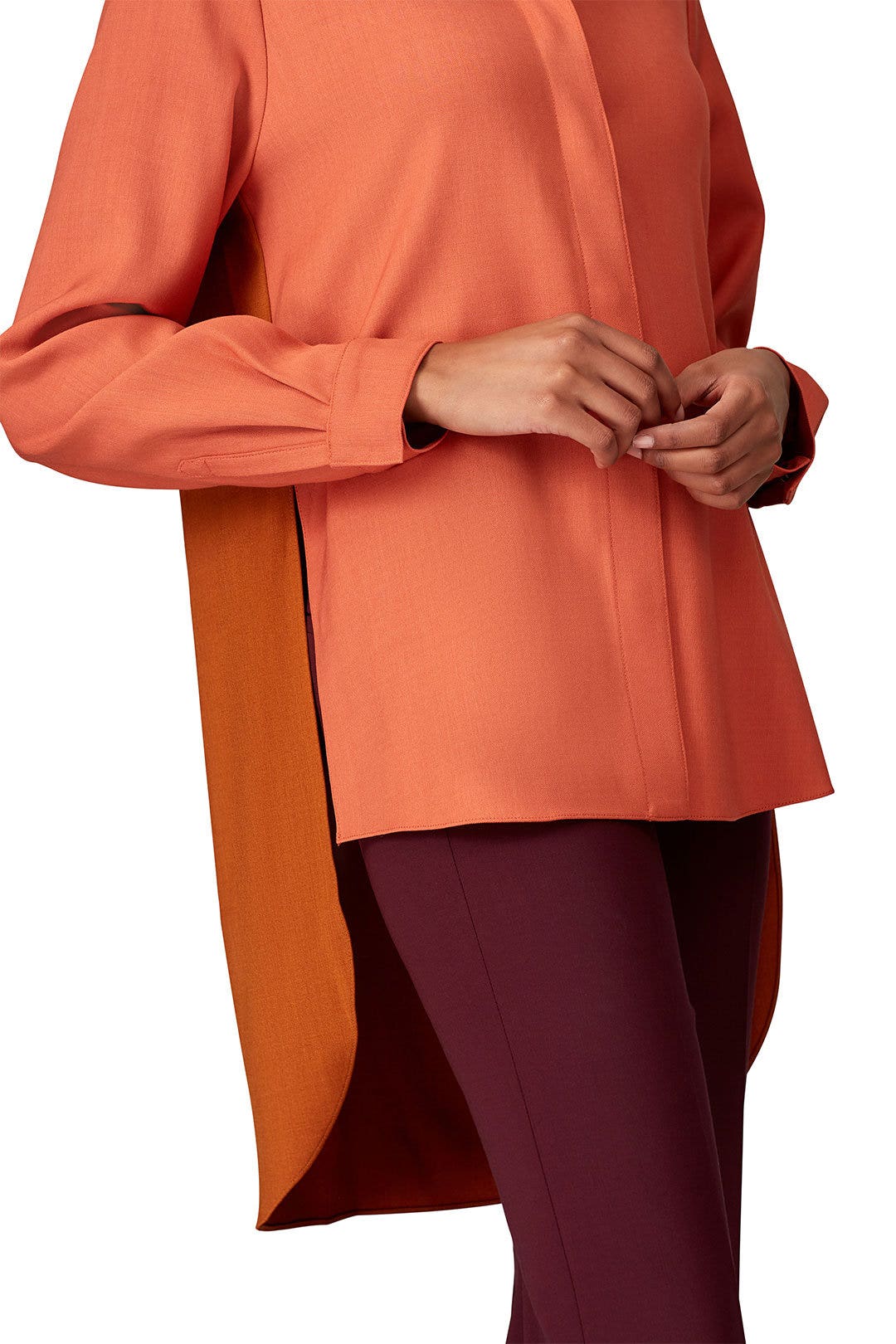 Burnt Orange Tailoring Top by Roksanda 3