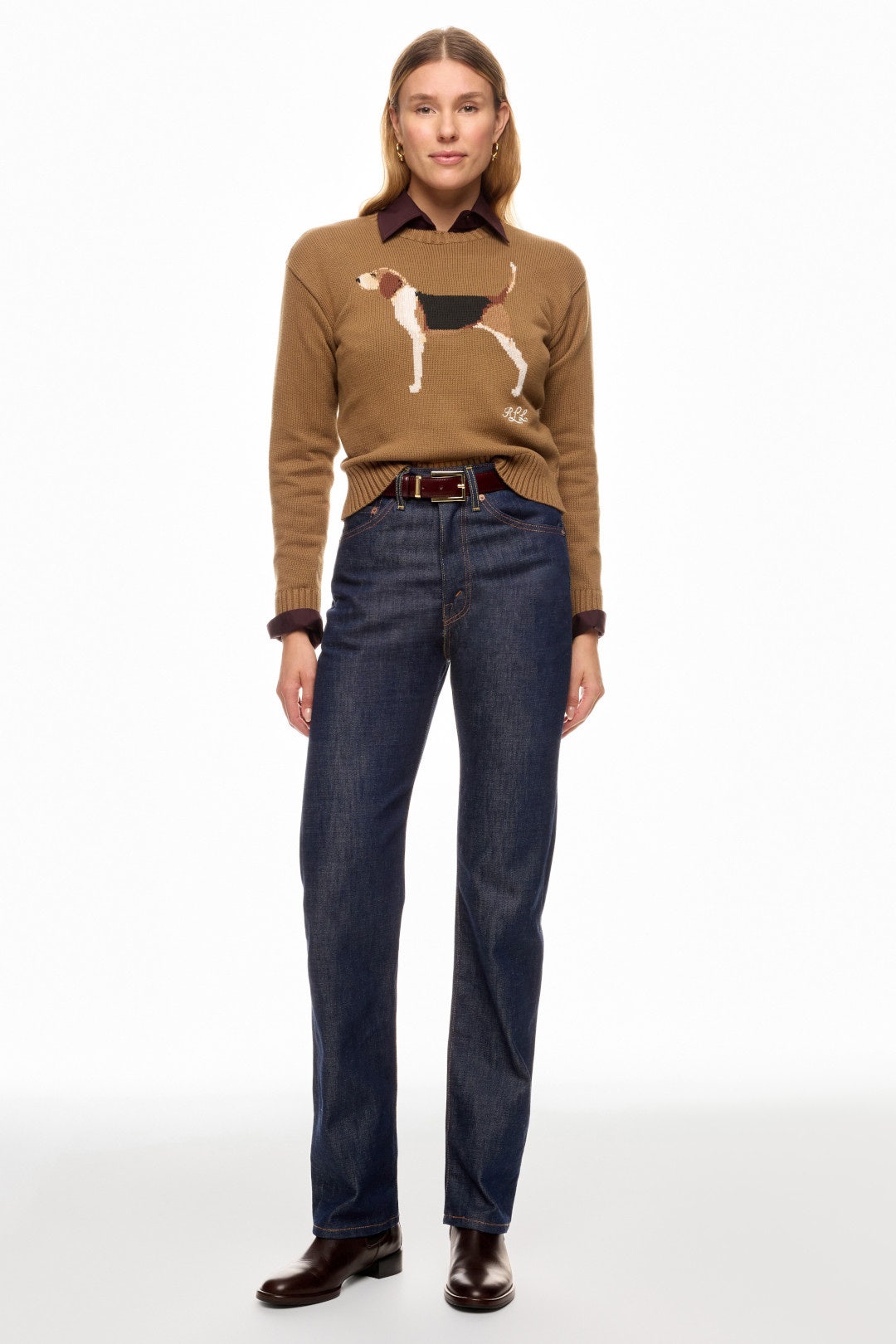 Brown Dog Sweater by Lauren Ralph Lauren | Rent the Runway