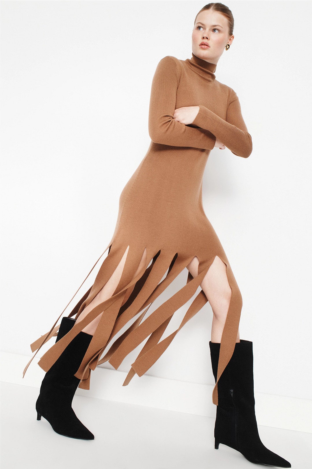 Fringe Midi Dress by Rosetta Getty x RTR 3