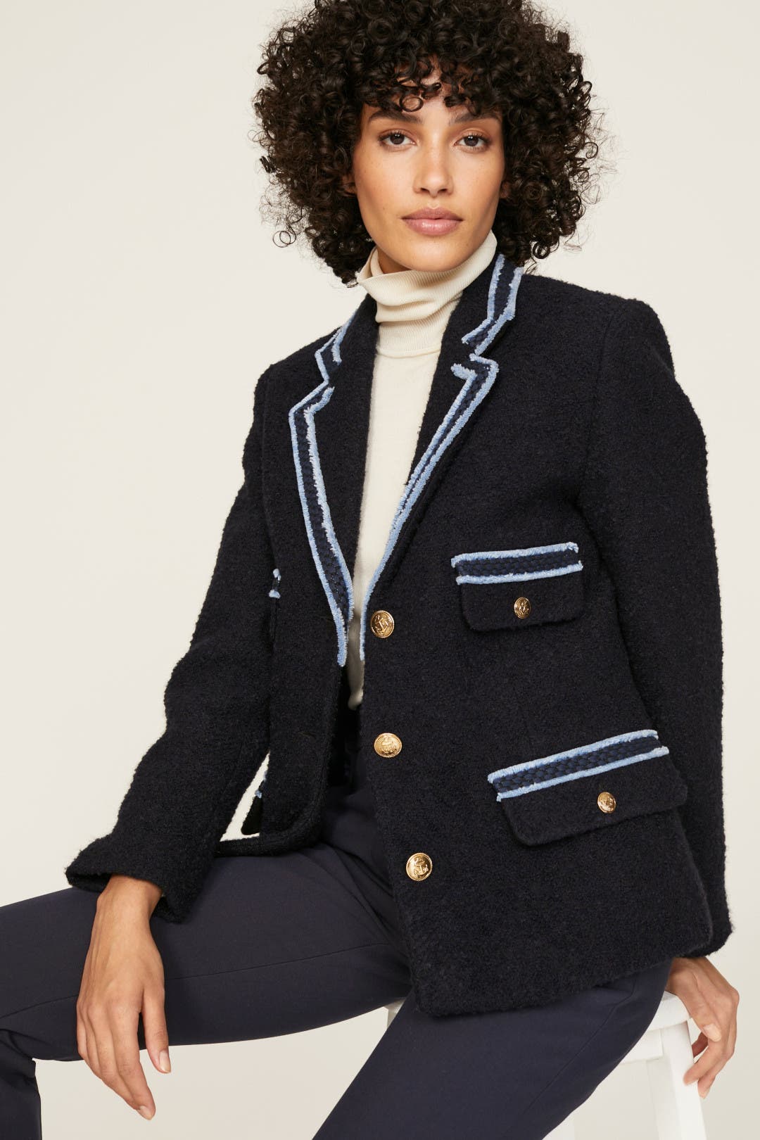 Noella Tweed Blazer by Sandro | Rent the Runway