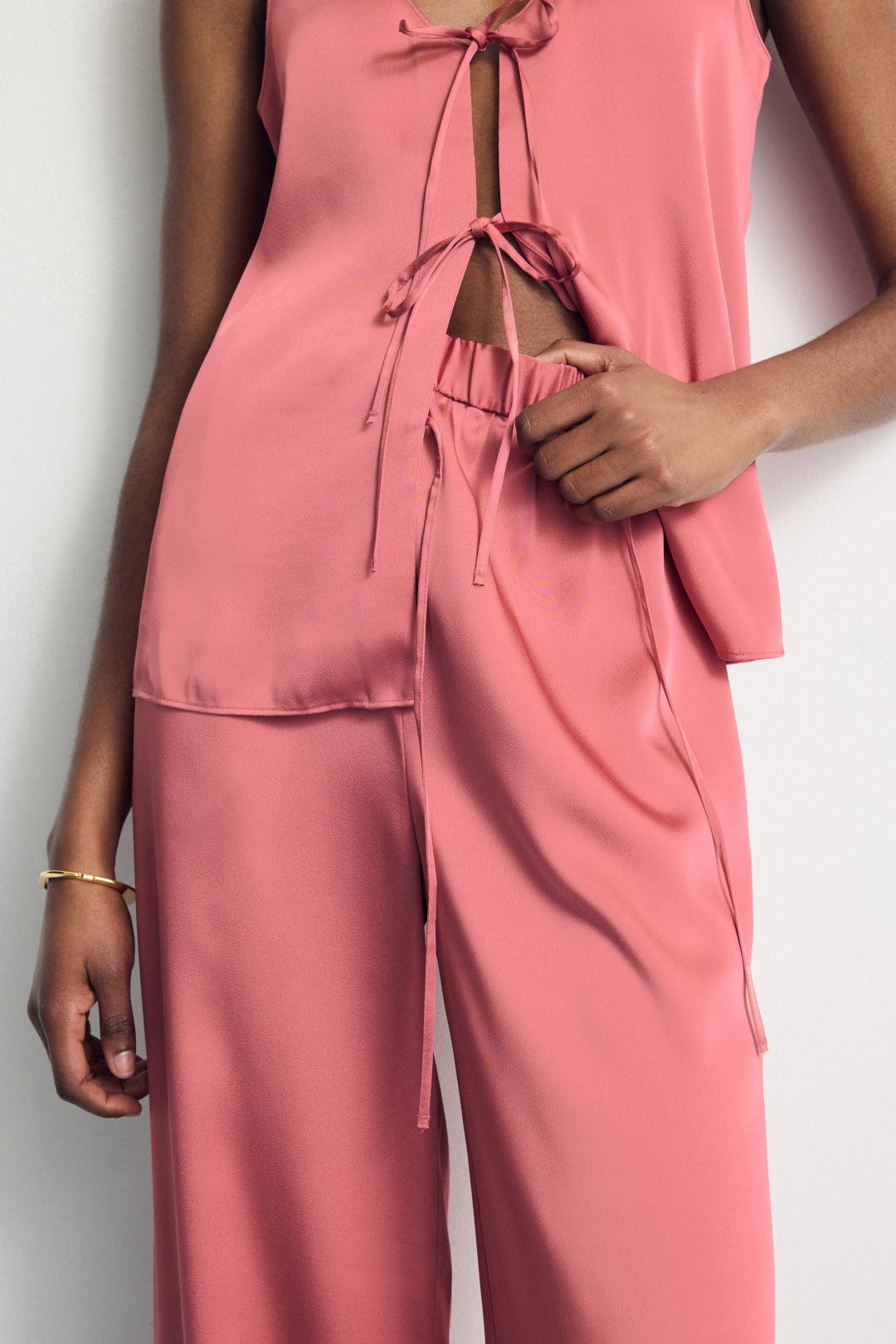 Herlipto Back Double Belted Pants ピンク Herlipto Back Double Belted Pants ピンク