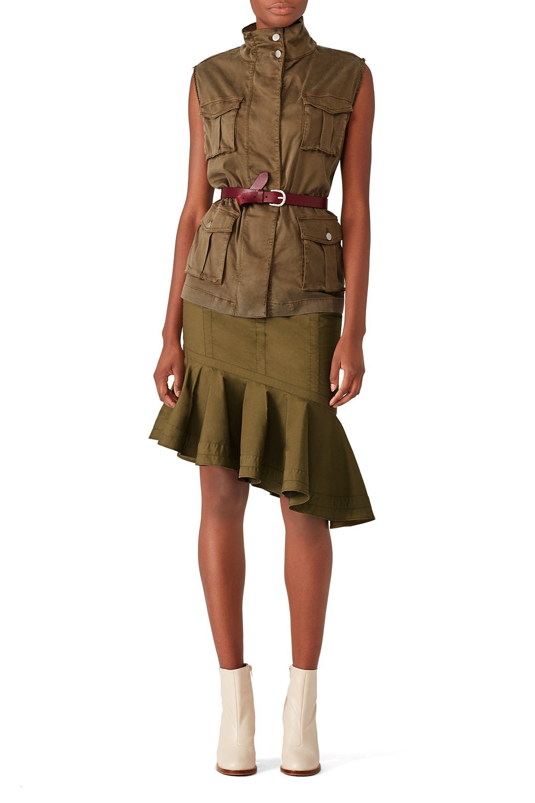Green Marley Skirt by Fame & Partners 3