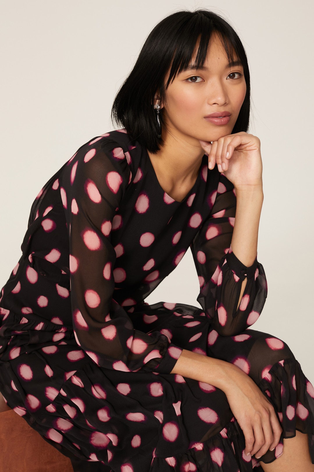 Isabel Polka Dot Dress by SALONI 3