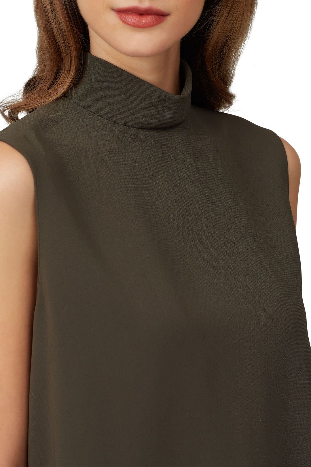 Green Short Sleeve Cascade Top by Theory 3