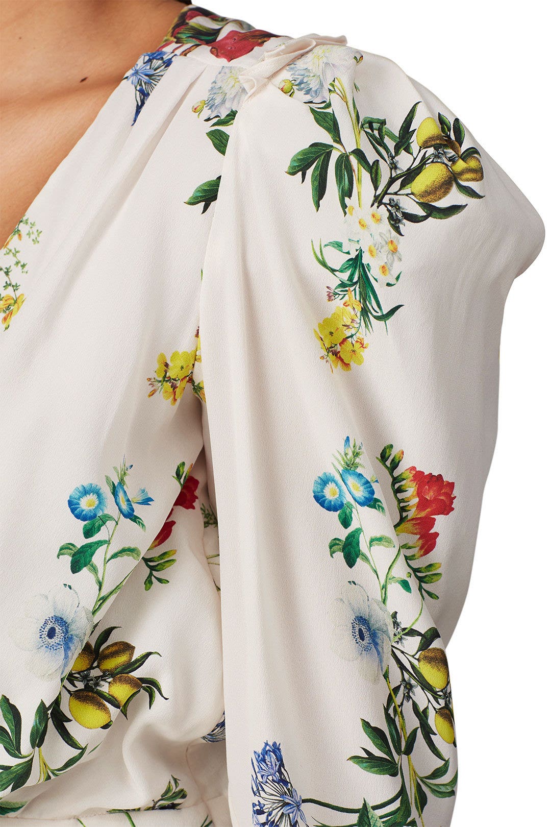 White Floral Long Sleeve Top by Chelsea and Walker 3