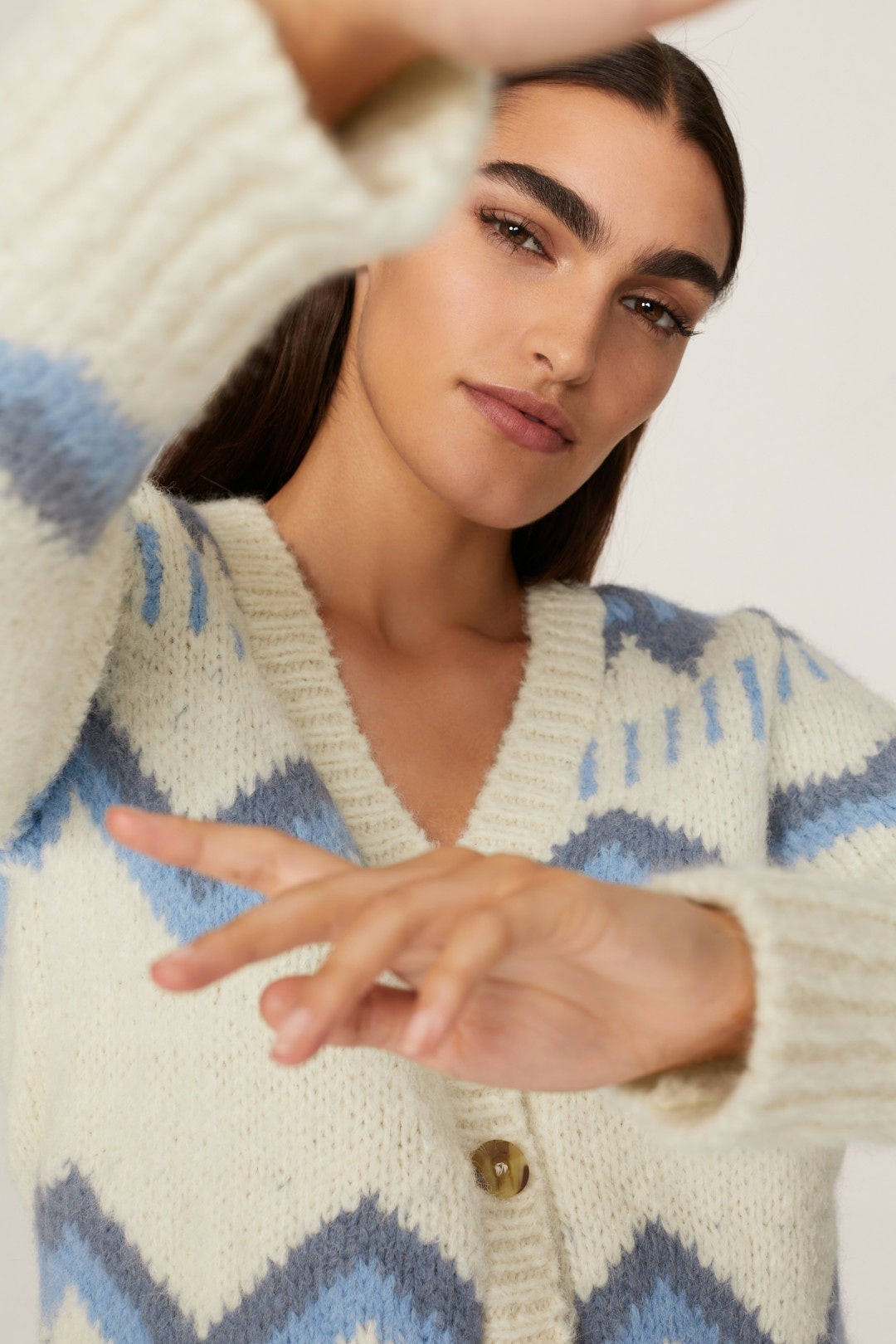 Icelyn Fair Isle Cardigan by FAHERTY BRAND 3