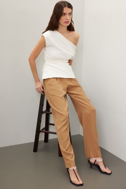 Danza Mulberry Mason Trousers with Ankle Ties Pra 1263