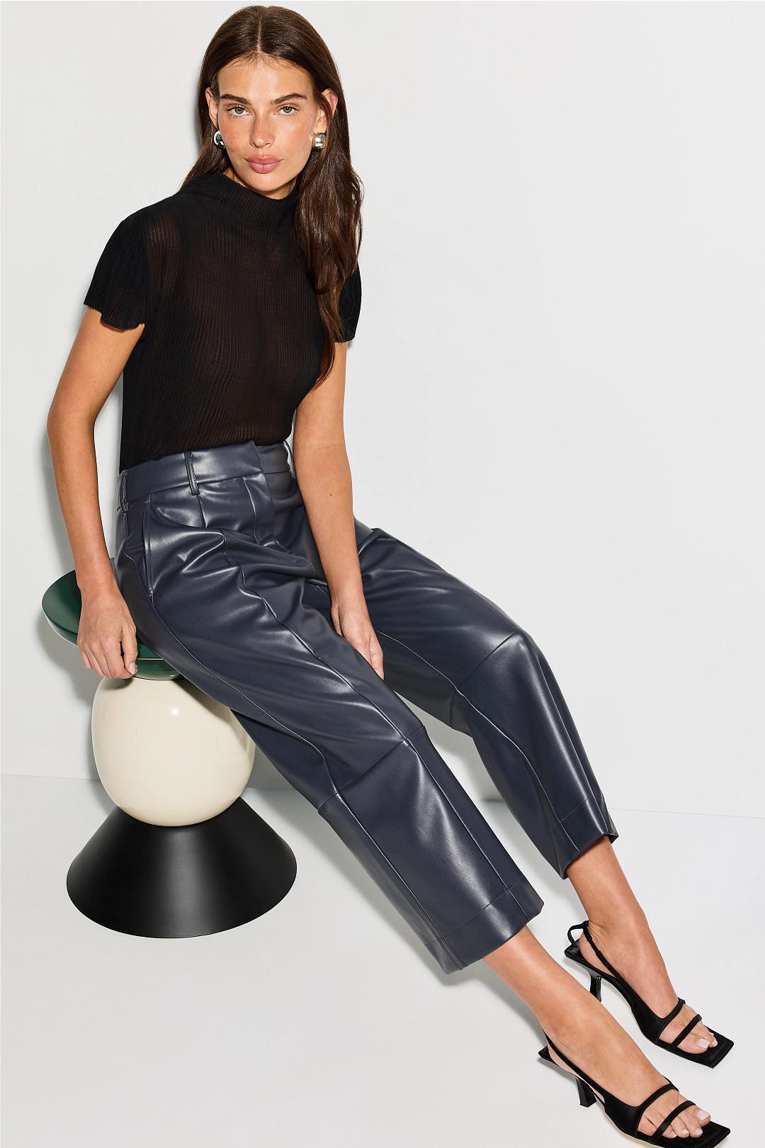 ビューティフルピープルvintage leather cropped pants 正規取扱店】beautiful people vintage leather cropped pants