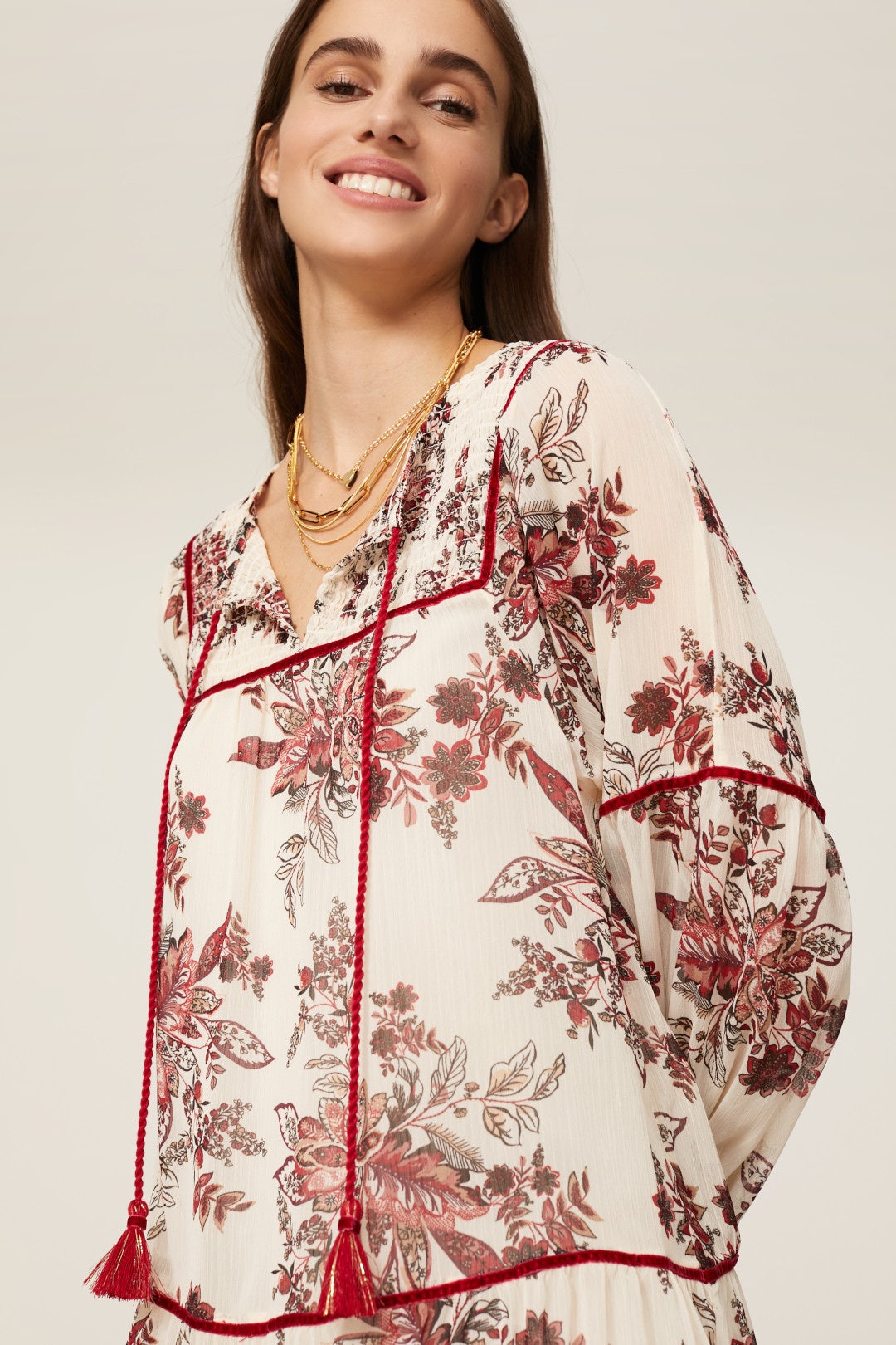 Shirred Floral Dress by Great Jones 3