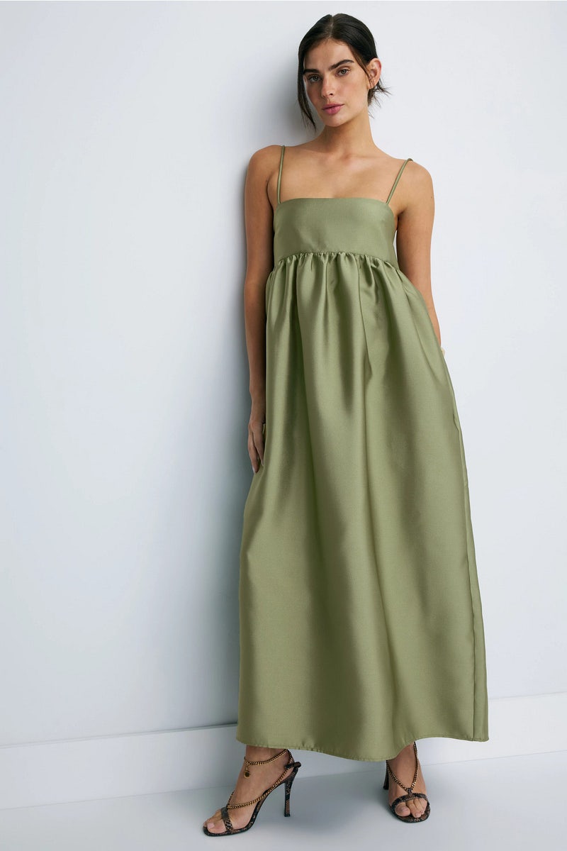 venus halter maxi dress ILA VENUS MAXI DRESS IN GREEN