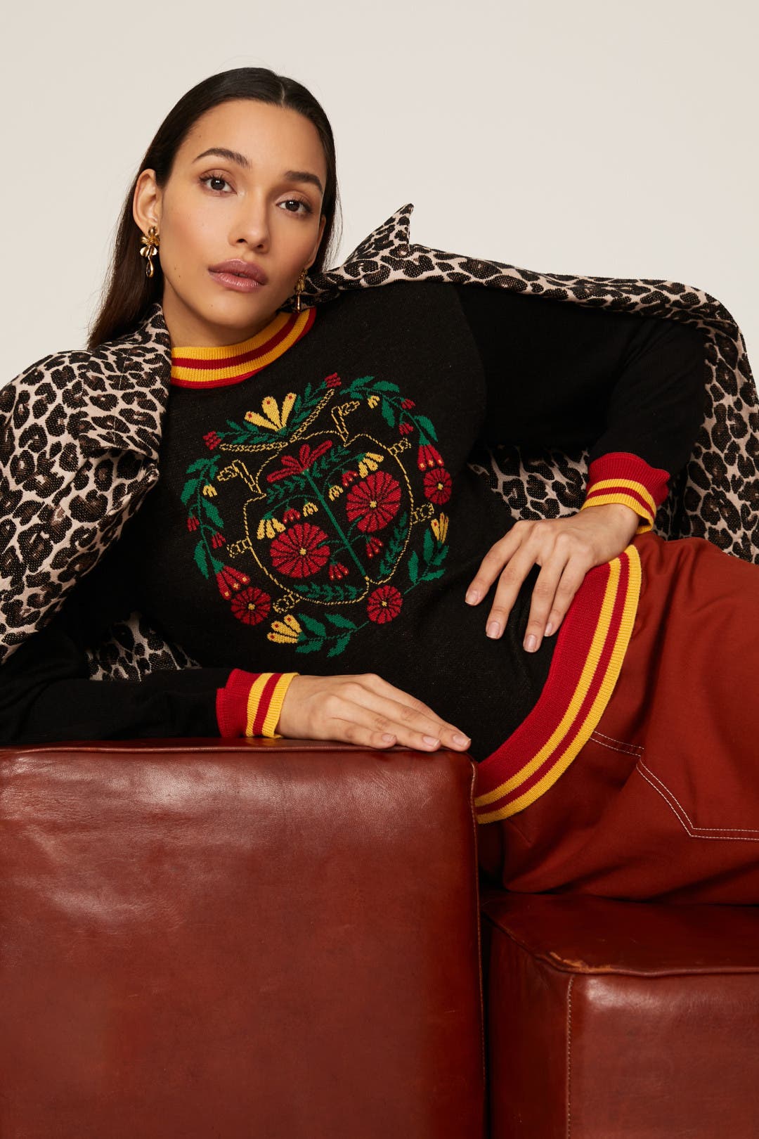 90s ANNA SUI Embroidery Knit Jacket 刺繍 Anna Sui Is Bringing Back '90s 'Baby Tees'