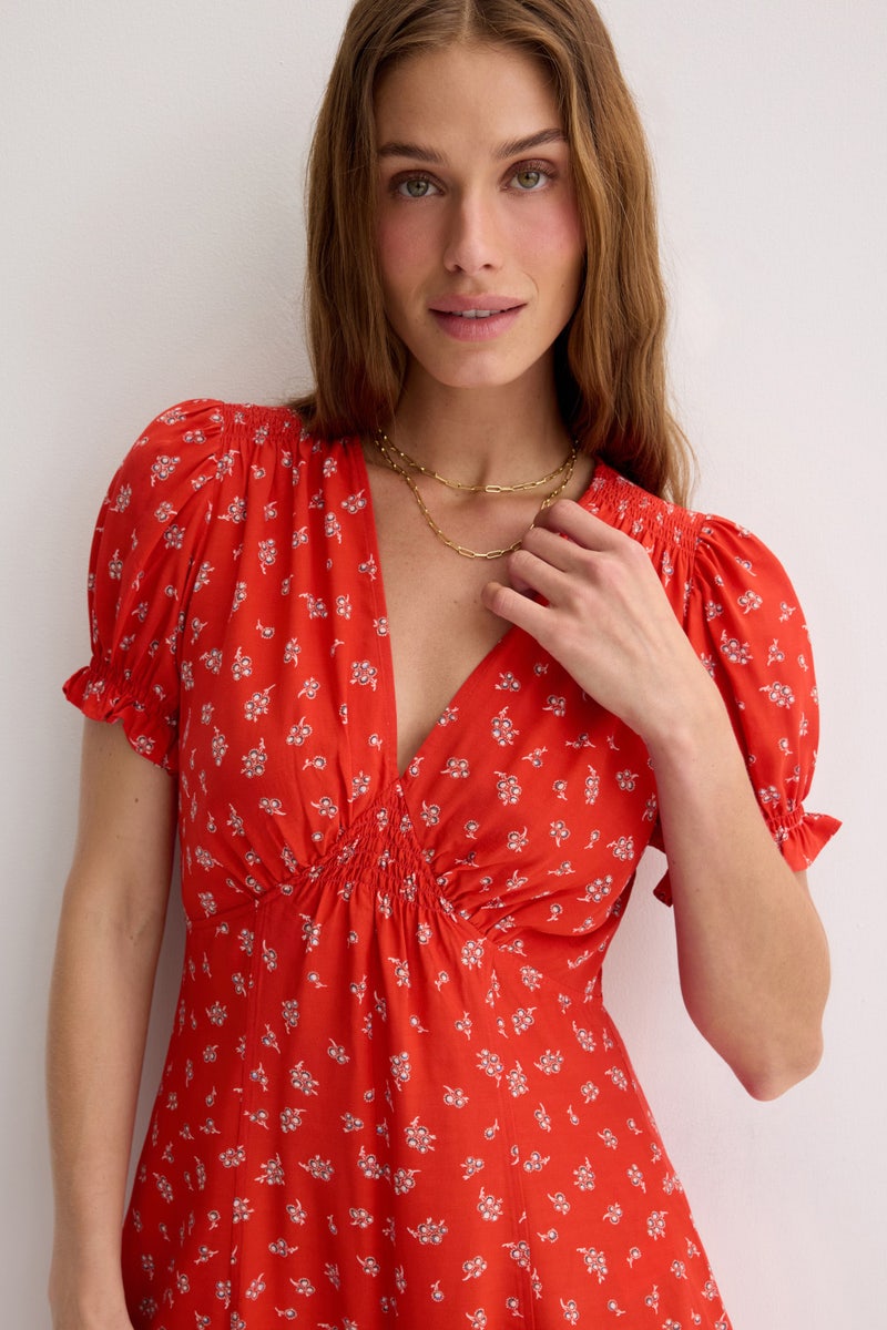 Red Printed Romper by Polo Ralph Lauren - Photo 3