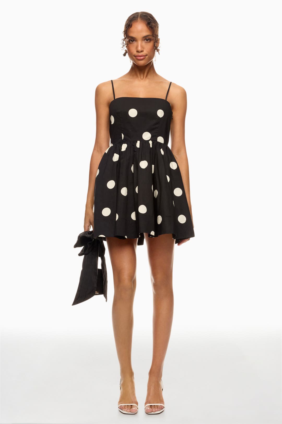 niana ANDRESD flocky dot pants dress　M flocky dot pants dress | ANDRESD