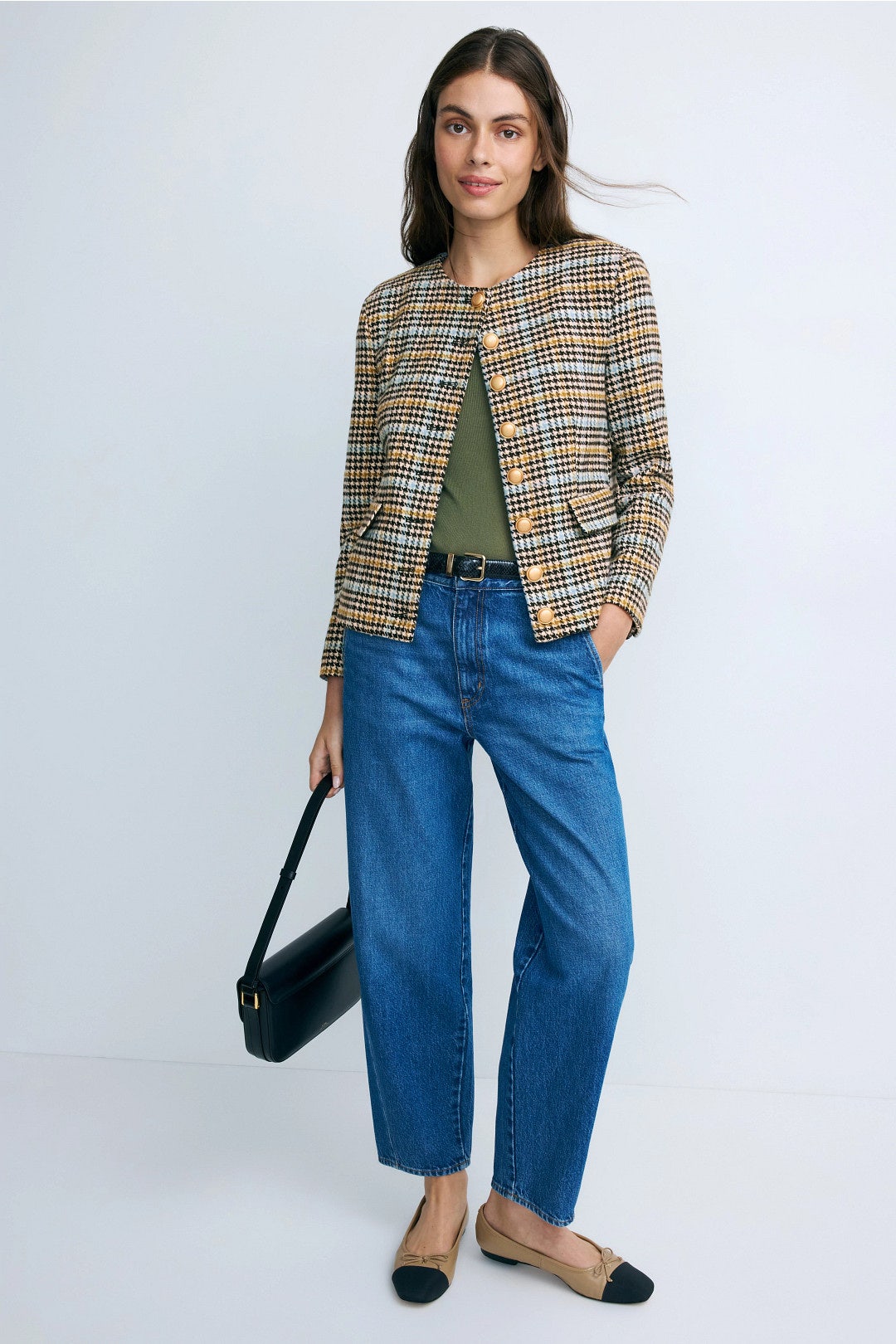 Billie Herringbone Jacket by Central Park West 3