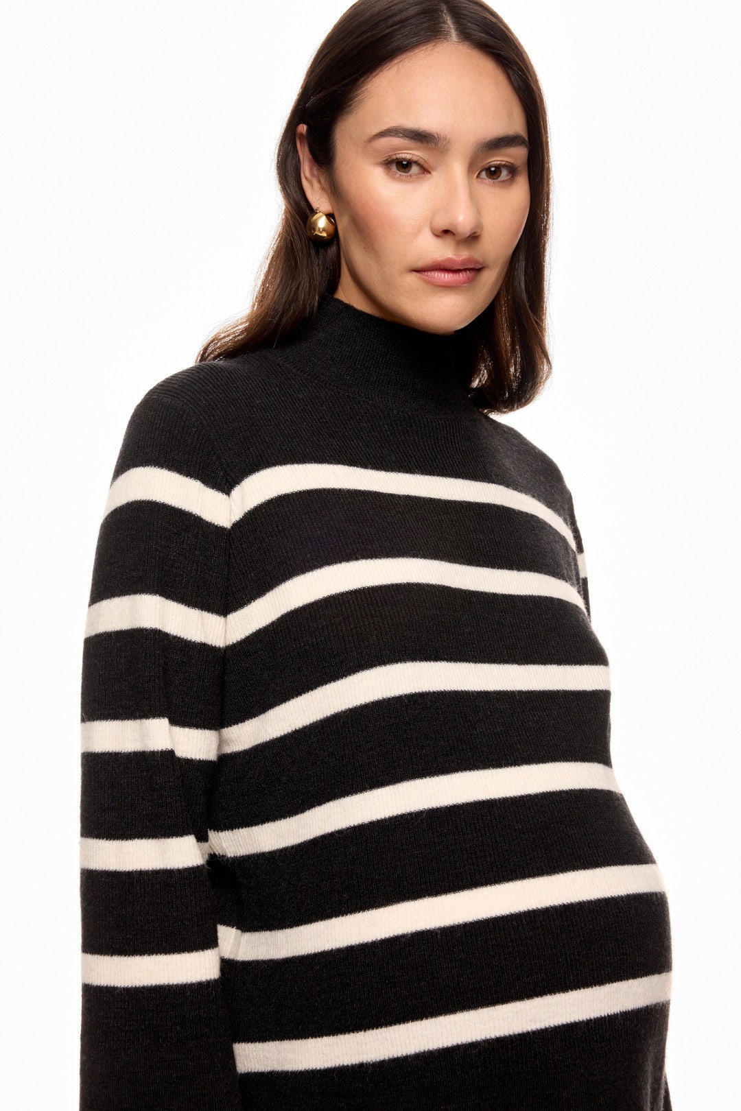 Striped Sarabeth Sweater by NOM Maternity 3