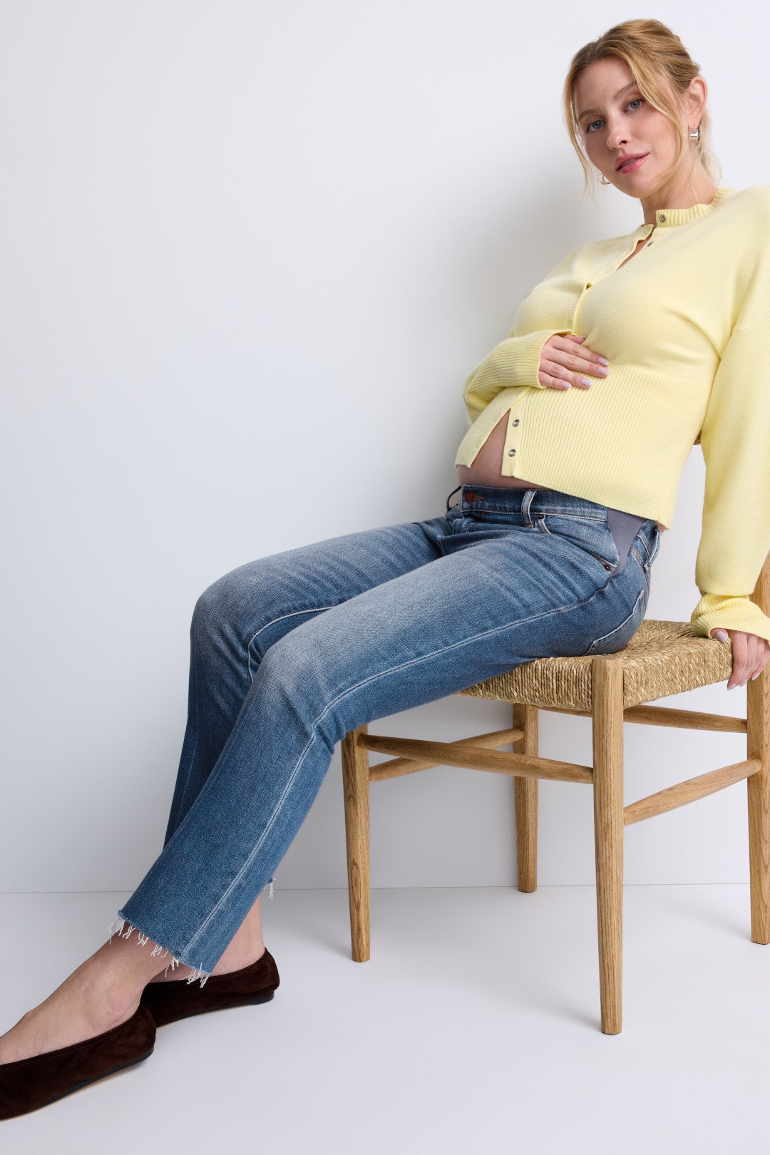 Crop Maternity Jean by HATCH 3
