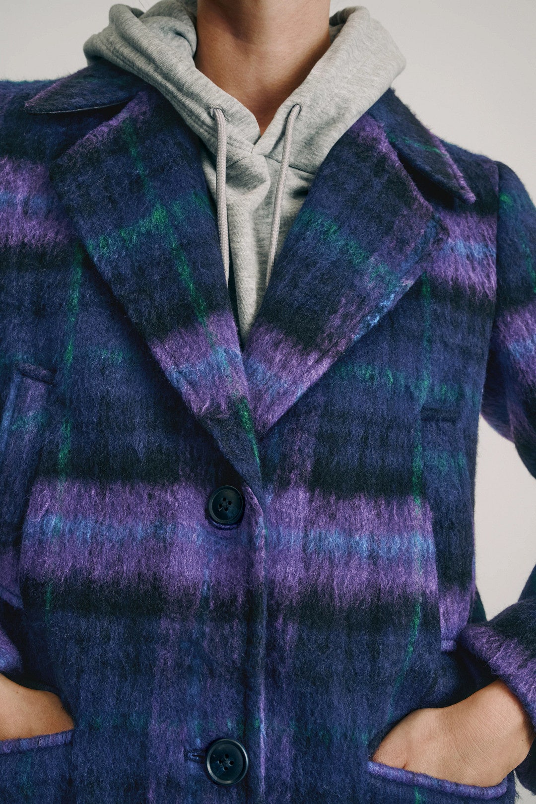 Brushed Wool Blend Boyfriend Coat by NVLT 3