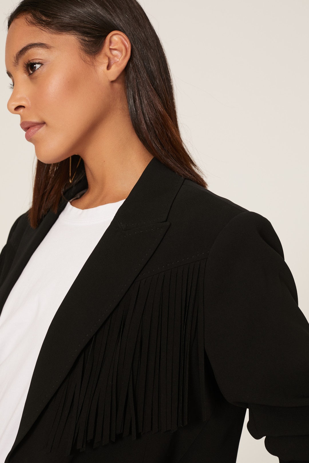 Dani Fringe Blazer by Cinq à Sept 3