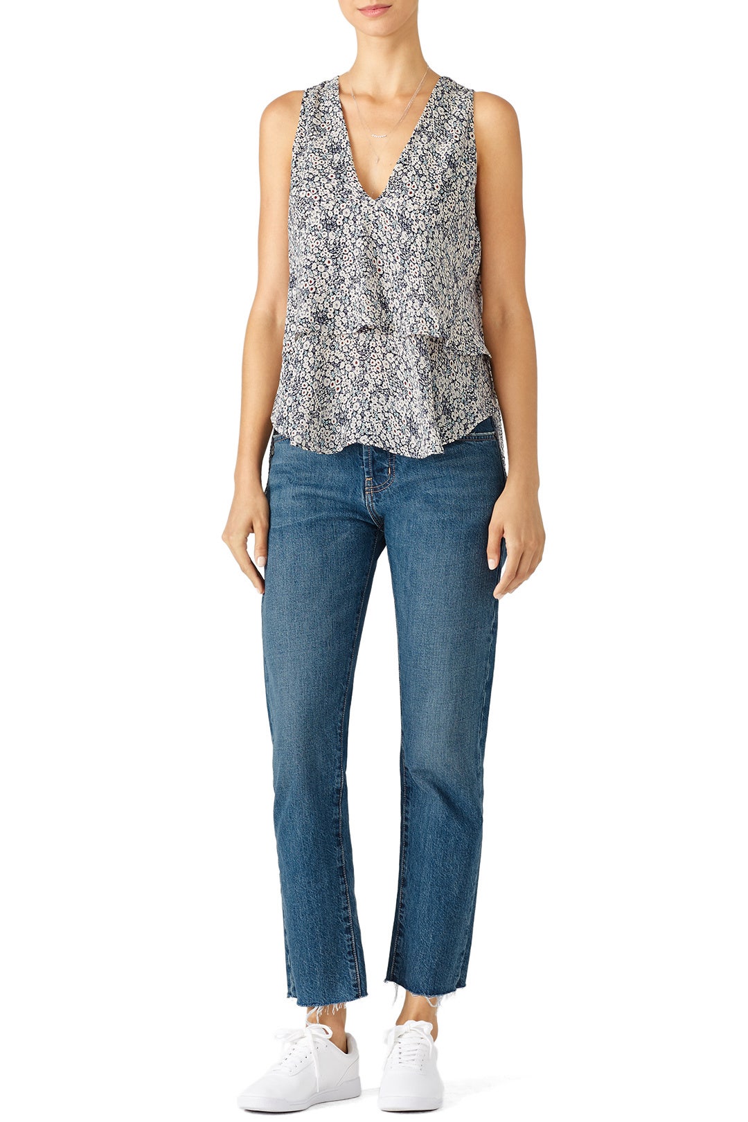 Tiered Floral Top by Derek Lam 10 Crosby 3