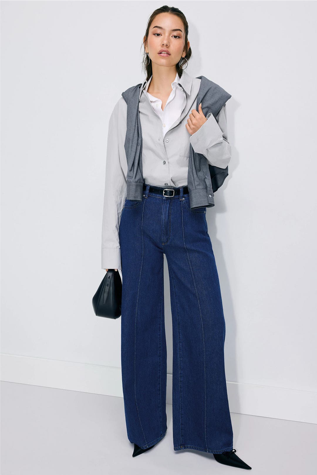 Hepburn Wide Leg Pintuck Jeans by DL1961 | Rent the Runway