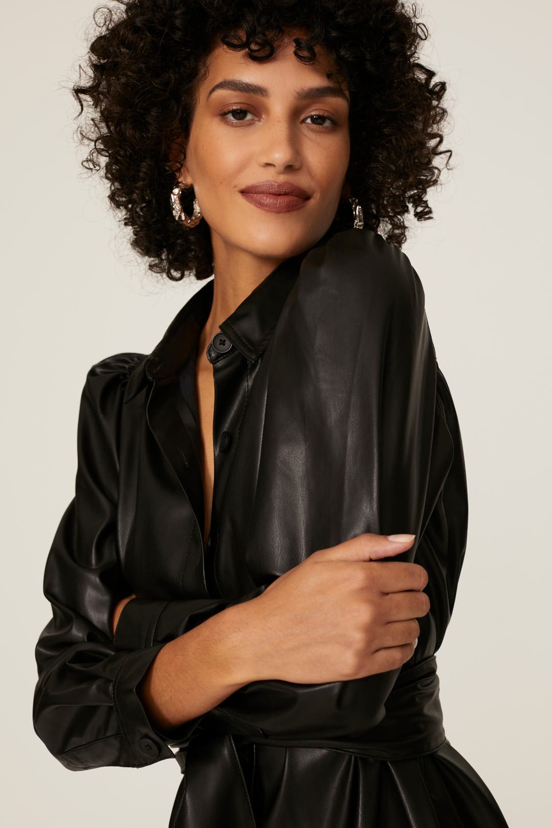 Faux Leather Shirtdress by Peter Som x RTR | Rent the Runway