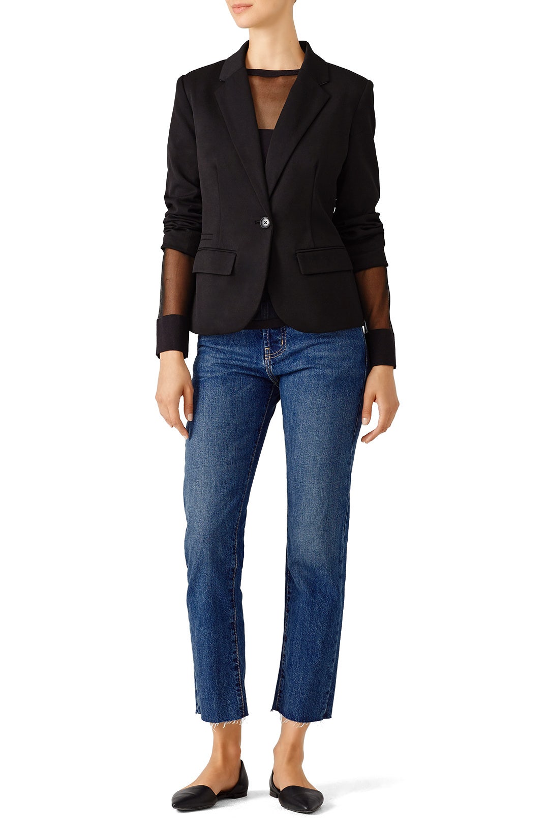 Black Reality Mesh Top by FINDERS KEEPERS 3