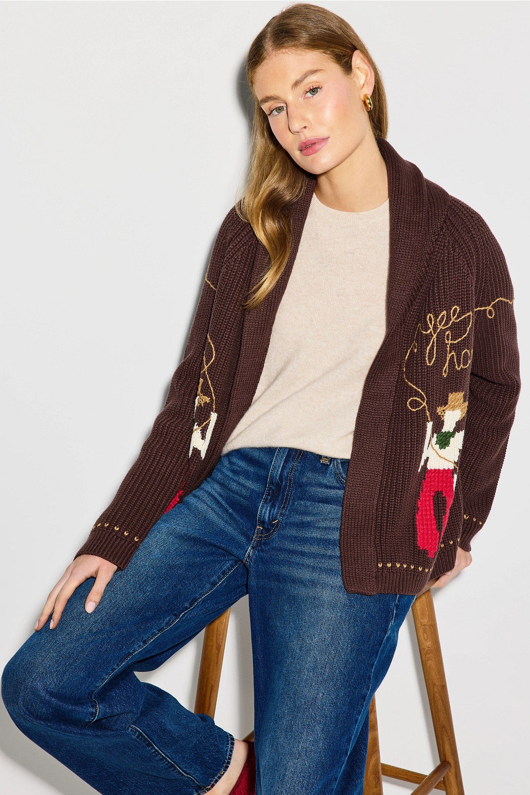 Lasso Lodge Cardigan by The Great. 3