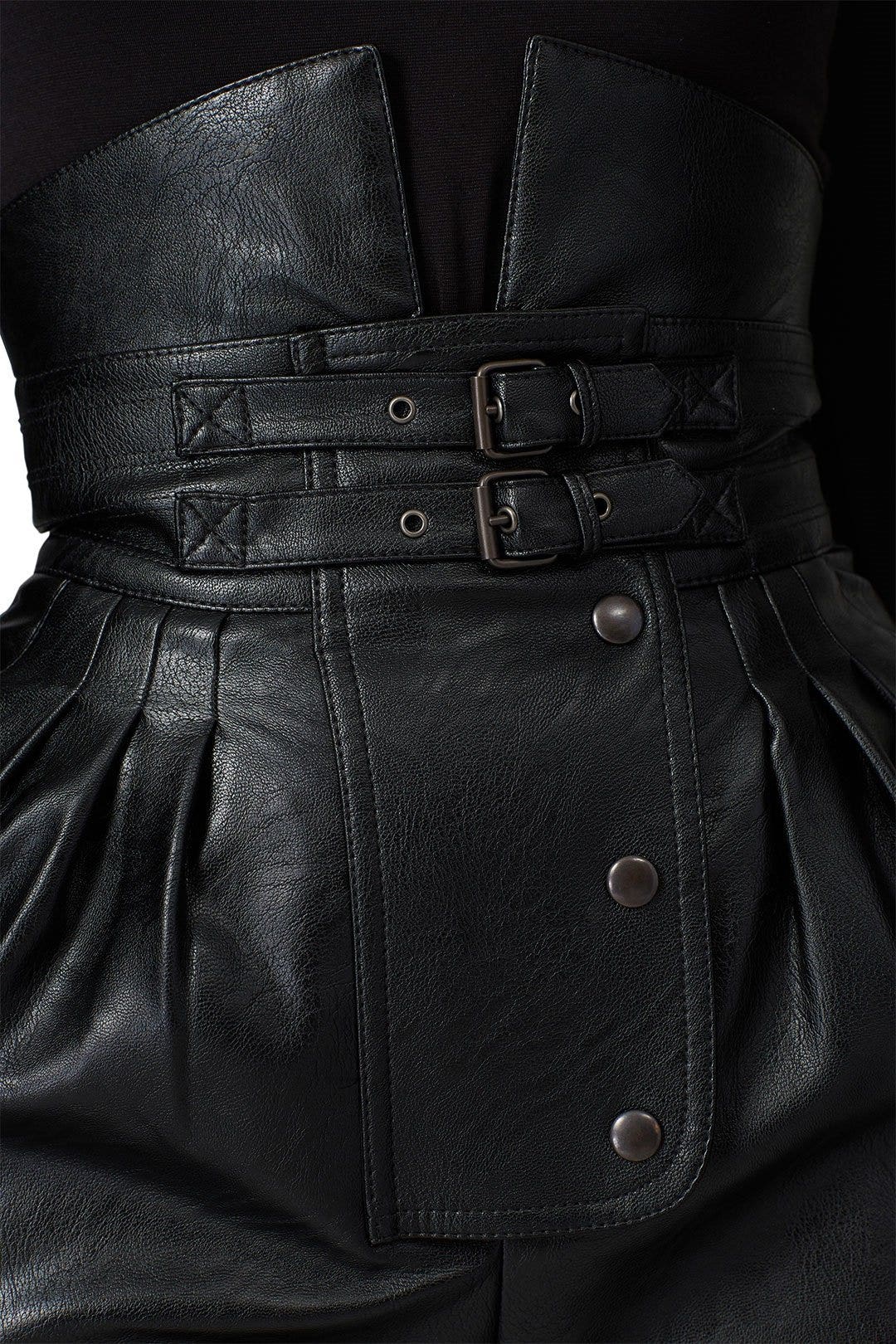 Black Faux Leather Pants by Maison Margiela 3