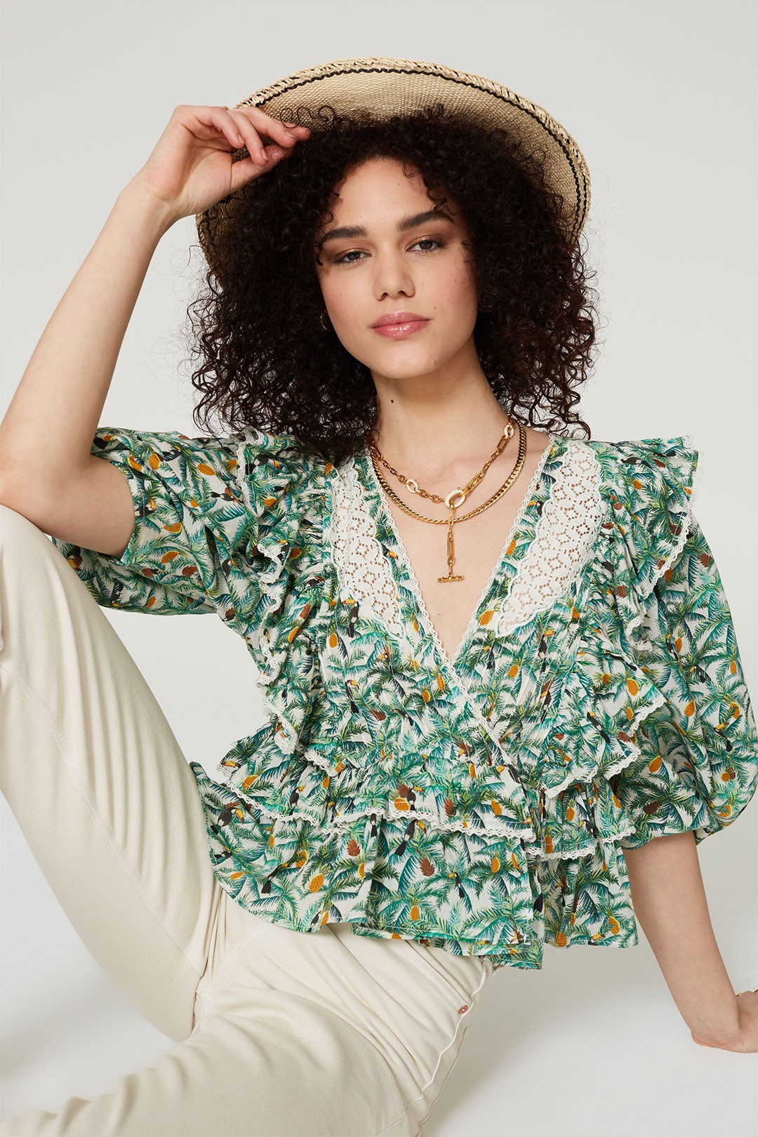 Mini Toucans Blouse  by FARM Rio 3