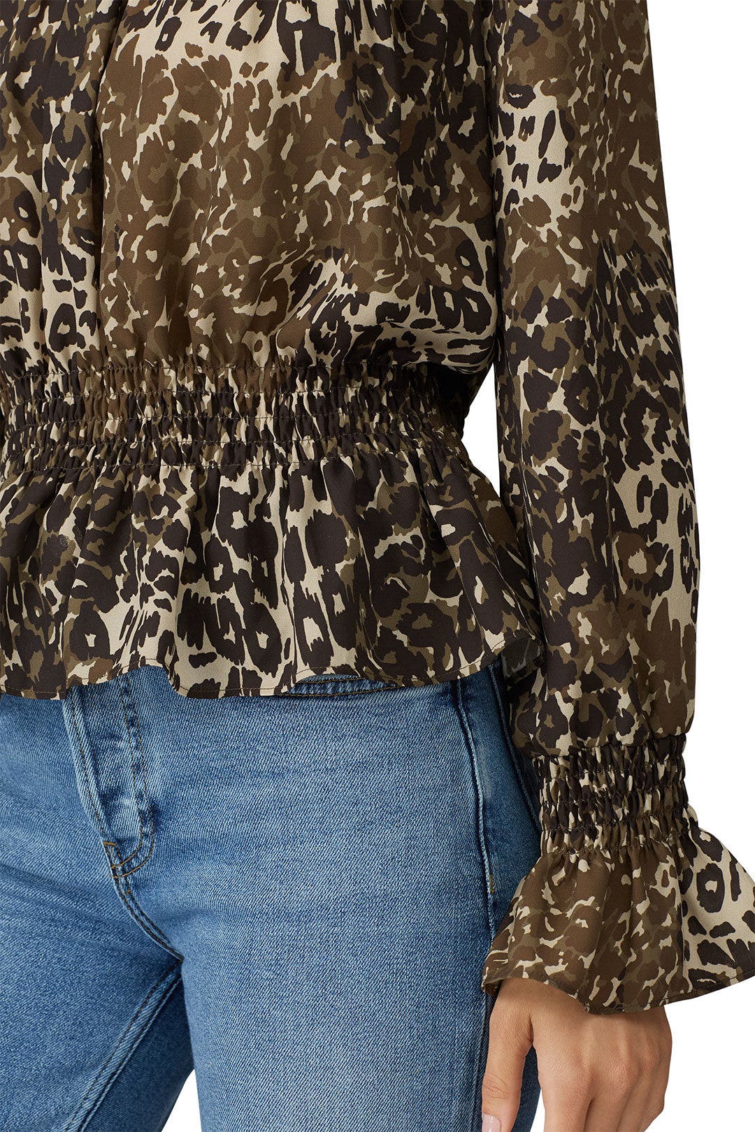 Animal Print Peasant Top by Victor Alfaro x RTR 3