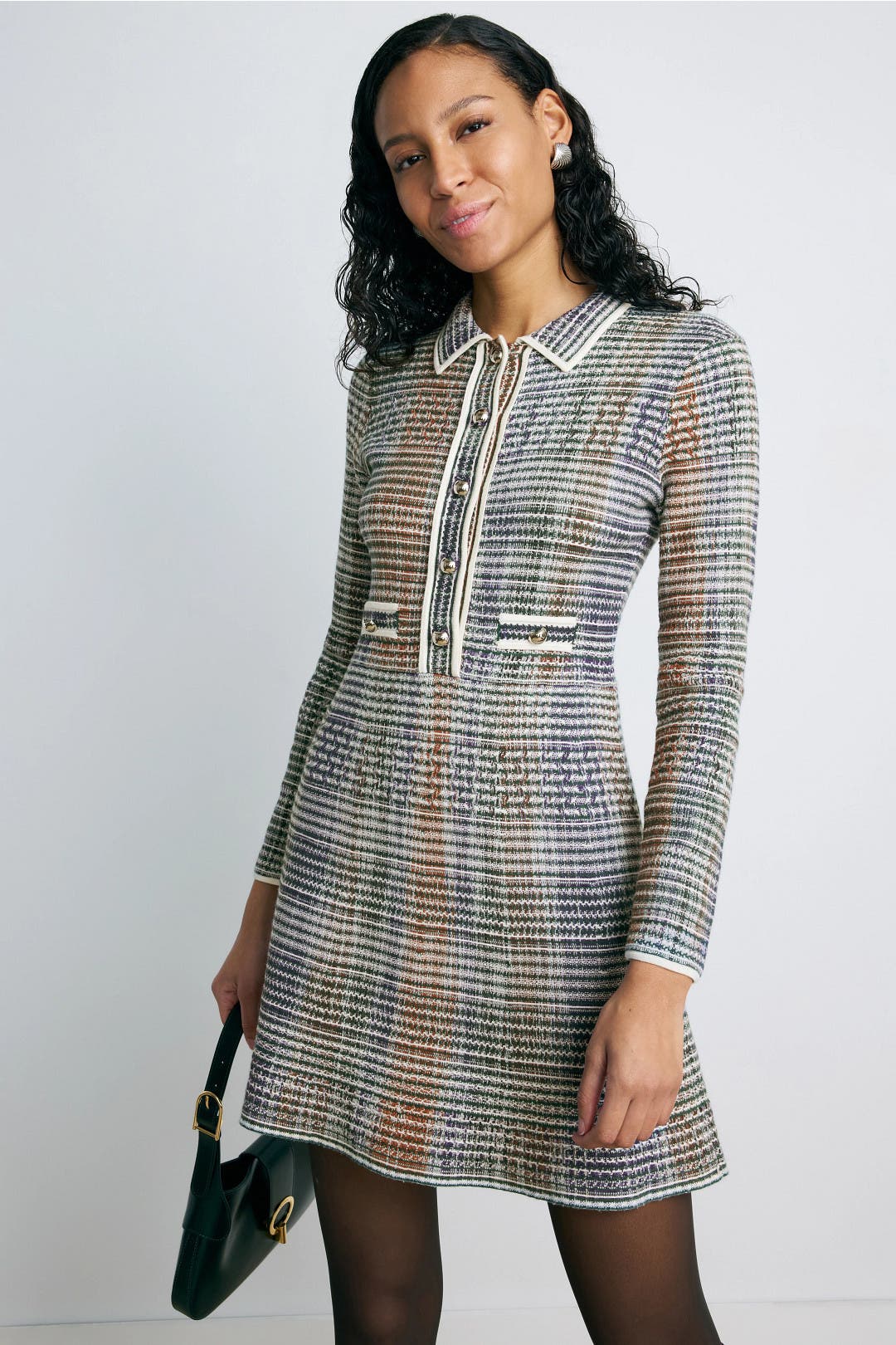 Lauper Collared Tweed Dress by Veronica Beard | Rent the Runway