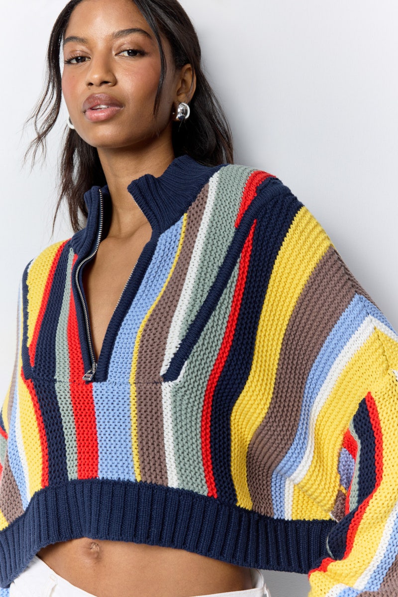 Striped Hampton Sweater by Staud - Photo 3