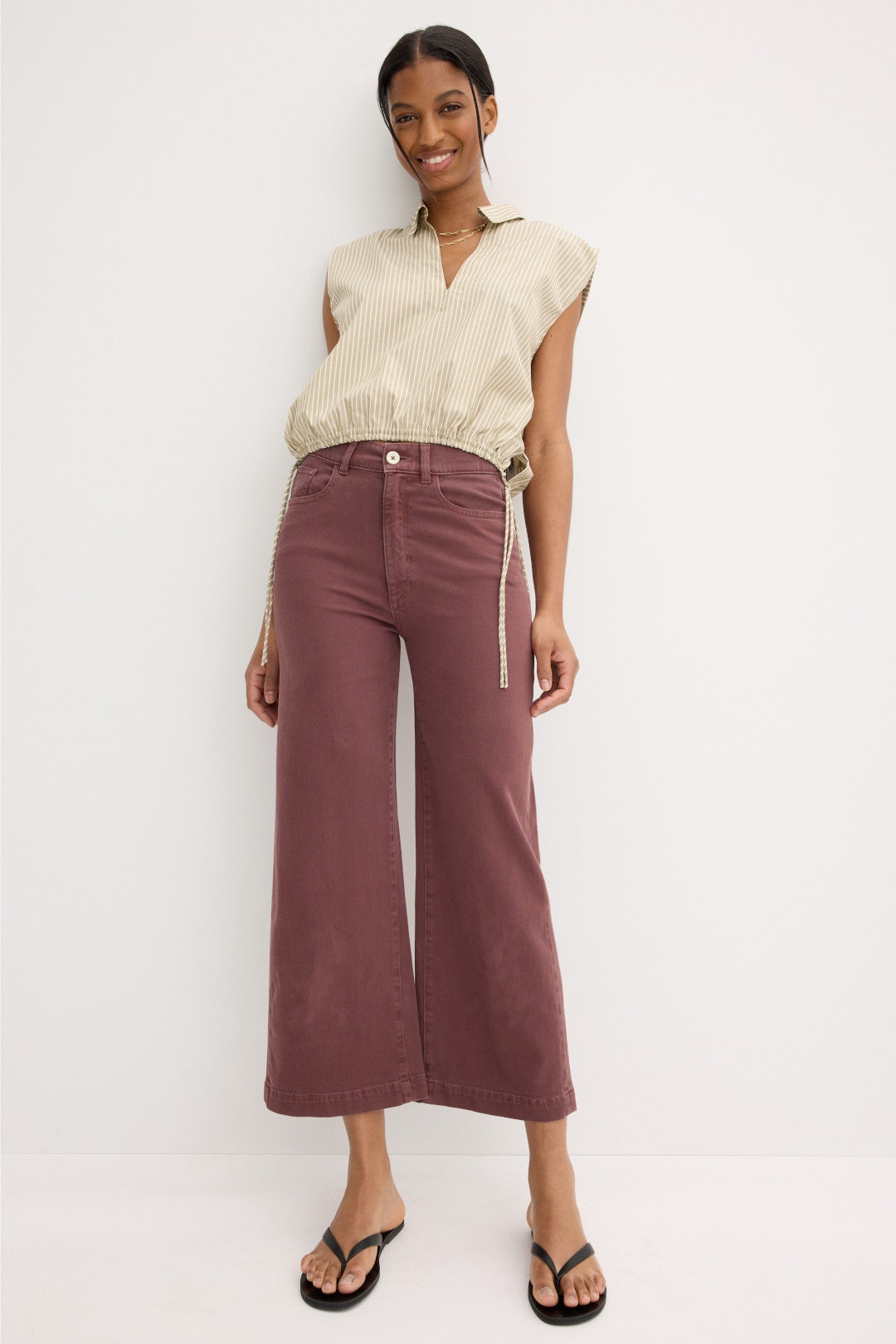 High Rise Ankle Hepburn Wide Leg Jeans by DL1961 3
