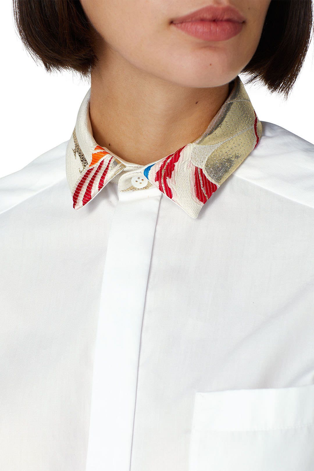 White Short Sleeve Shirt by Haider Ackermann 3