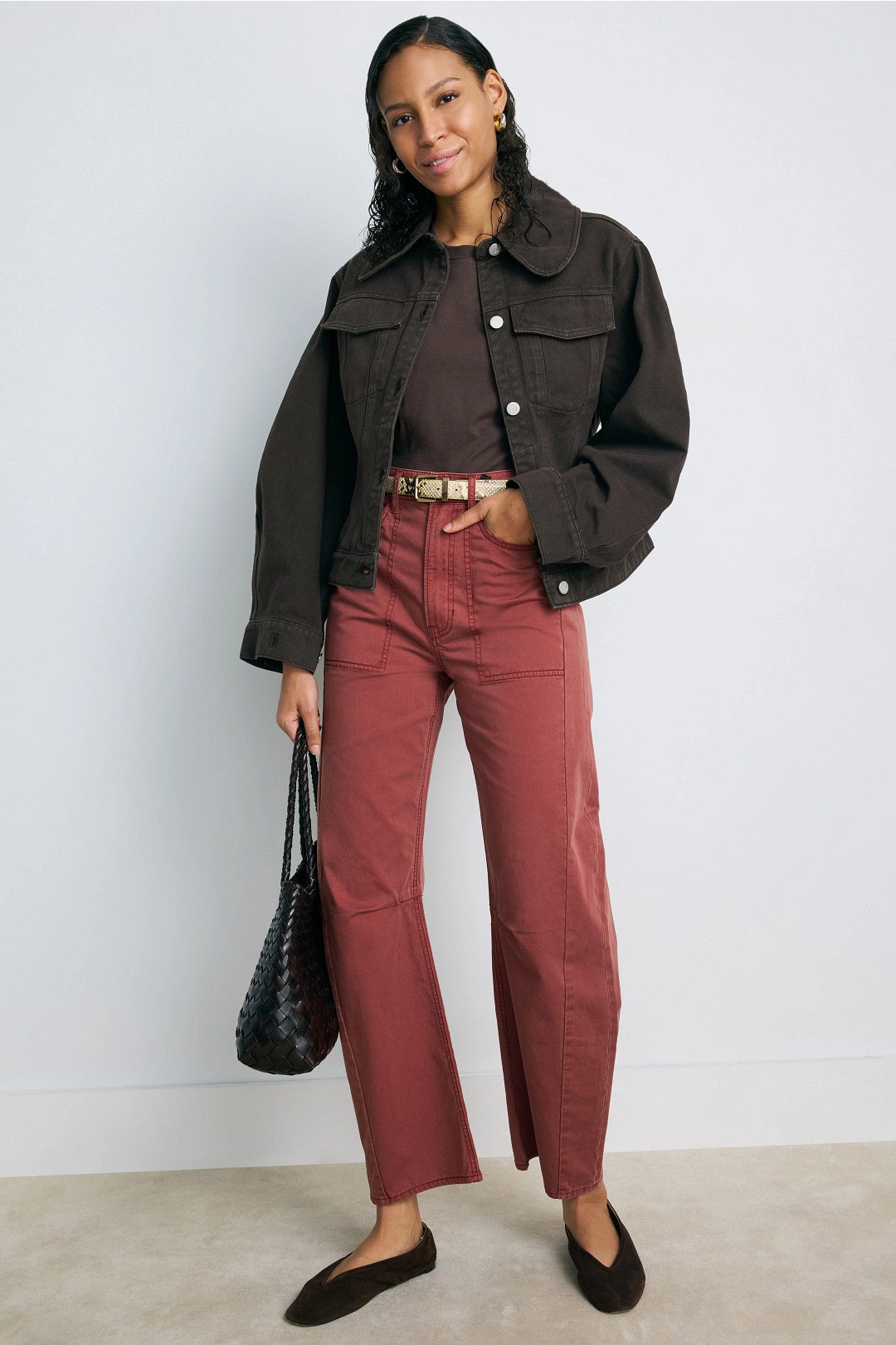 Sloan High Rise Barrel Leg Pants by Veronica Beard 3