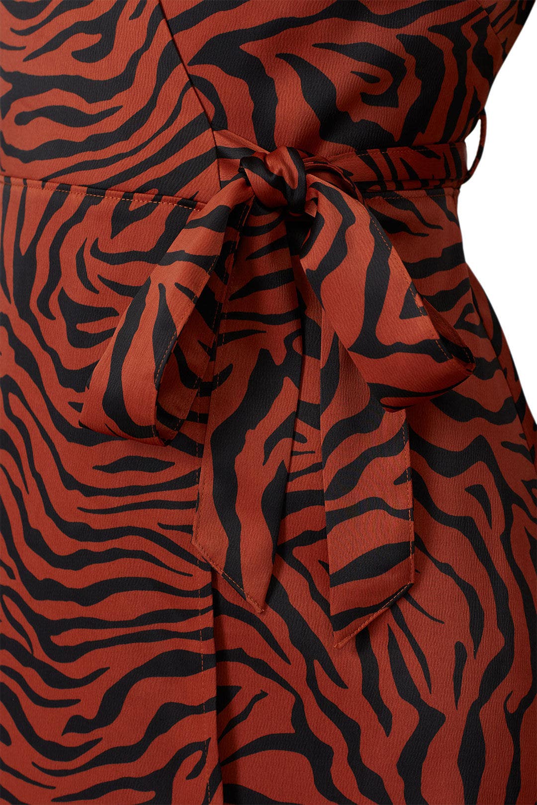 Brown Zebra Wrap Dress by Sweet Baby Jamie 3