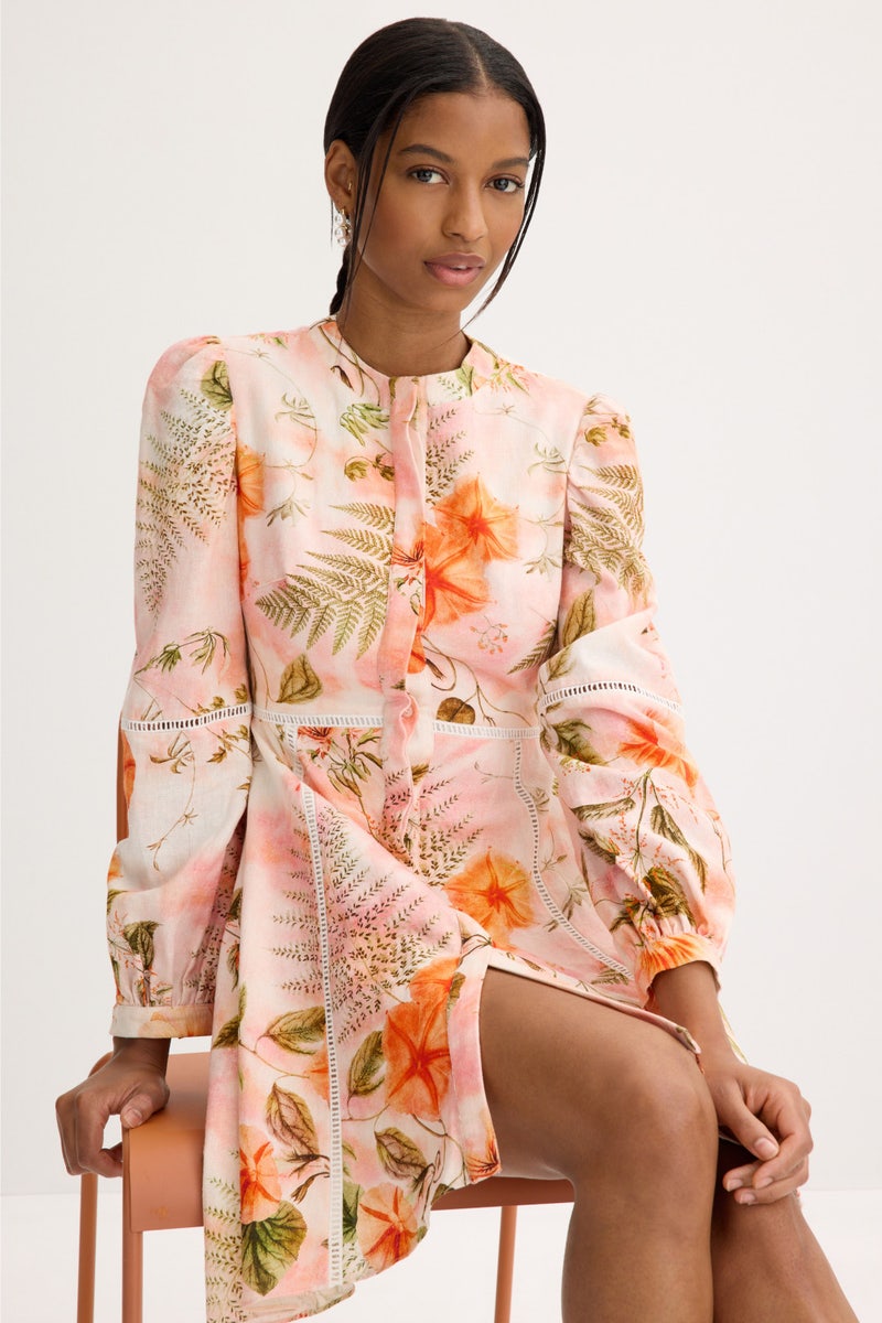 Long Sleeve Button Front Mini Dress by Ted Baker London - Photo 3