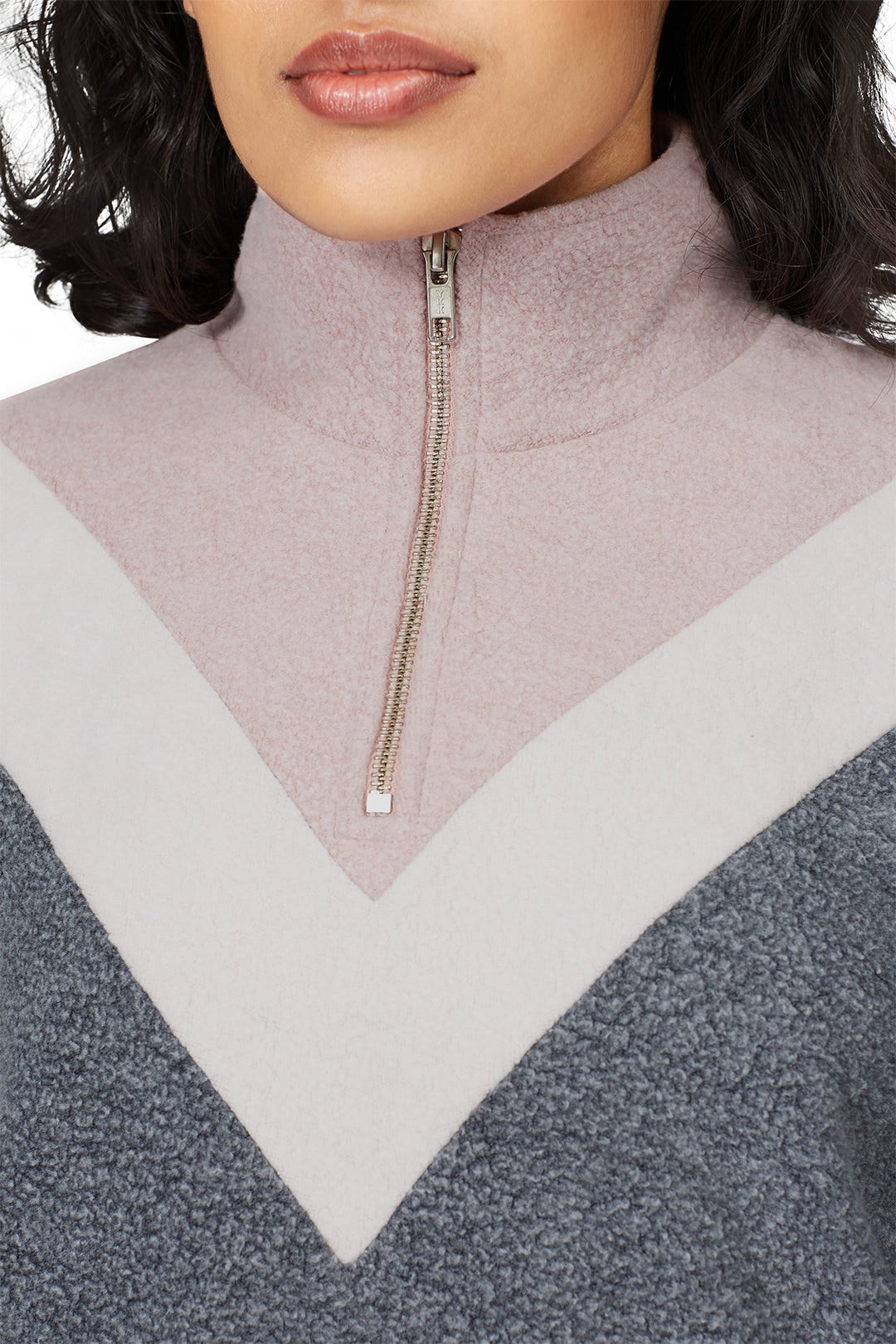 Colorblock Half Zip Sweatshirt by Wildfox 3