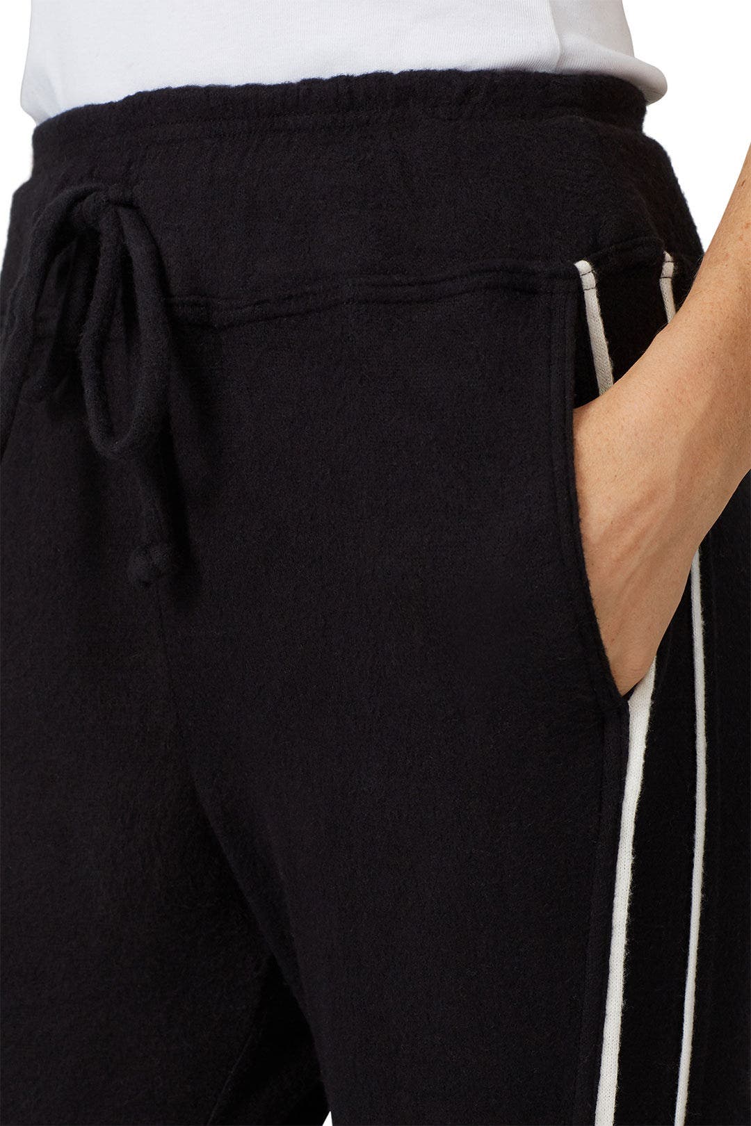 Racer Stripe Brushed Jogger Pants by B Collection by Bobeau 3