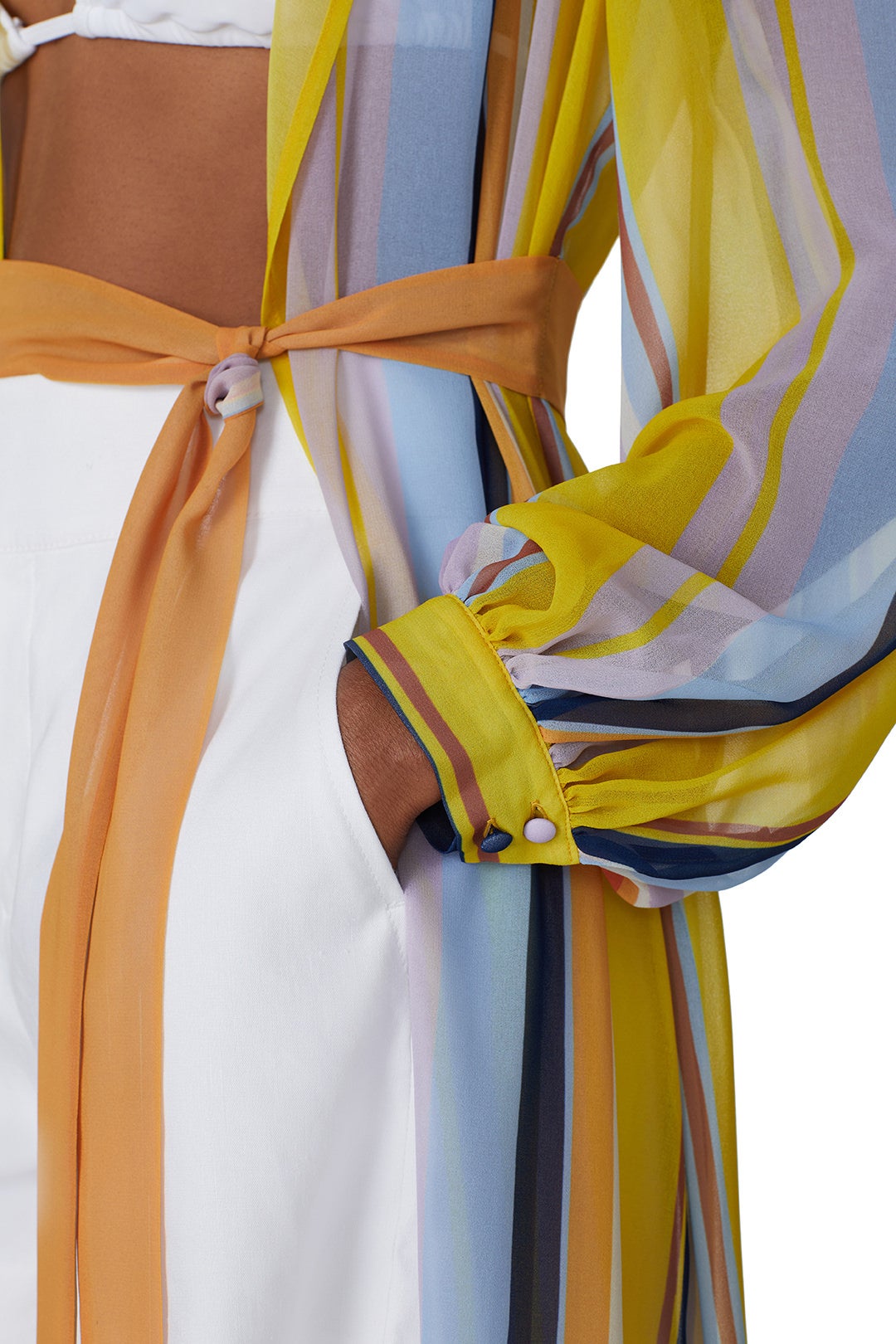 Stripe Duster by Badgley Mischka 3