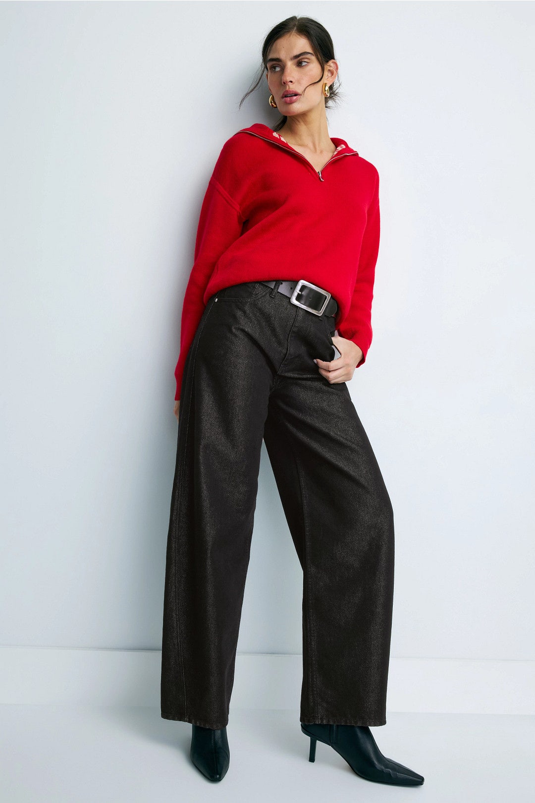 Glitter Bailey Relaxed Barrel Jeans by Hudson 3