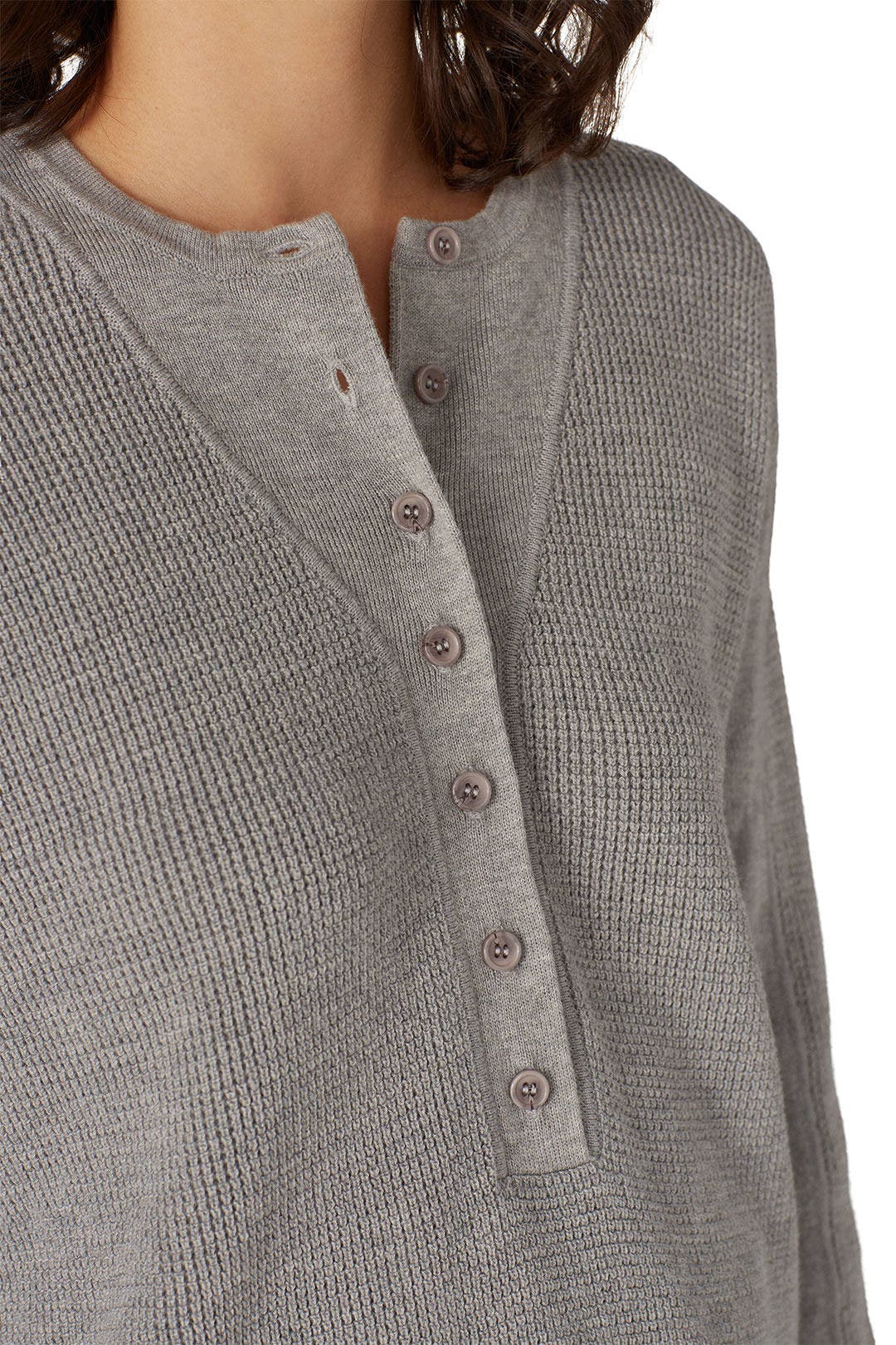 Grey Henley Sweater by Thakoon x RTR 3